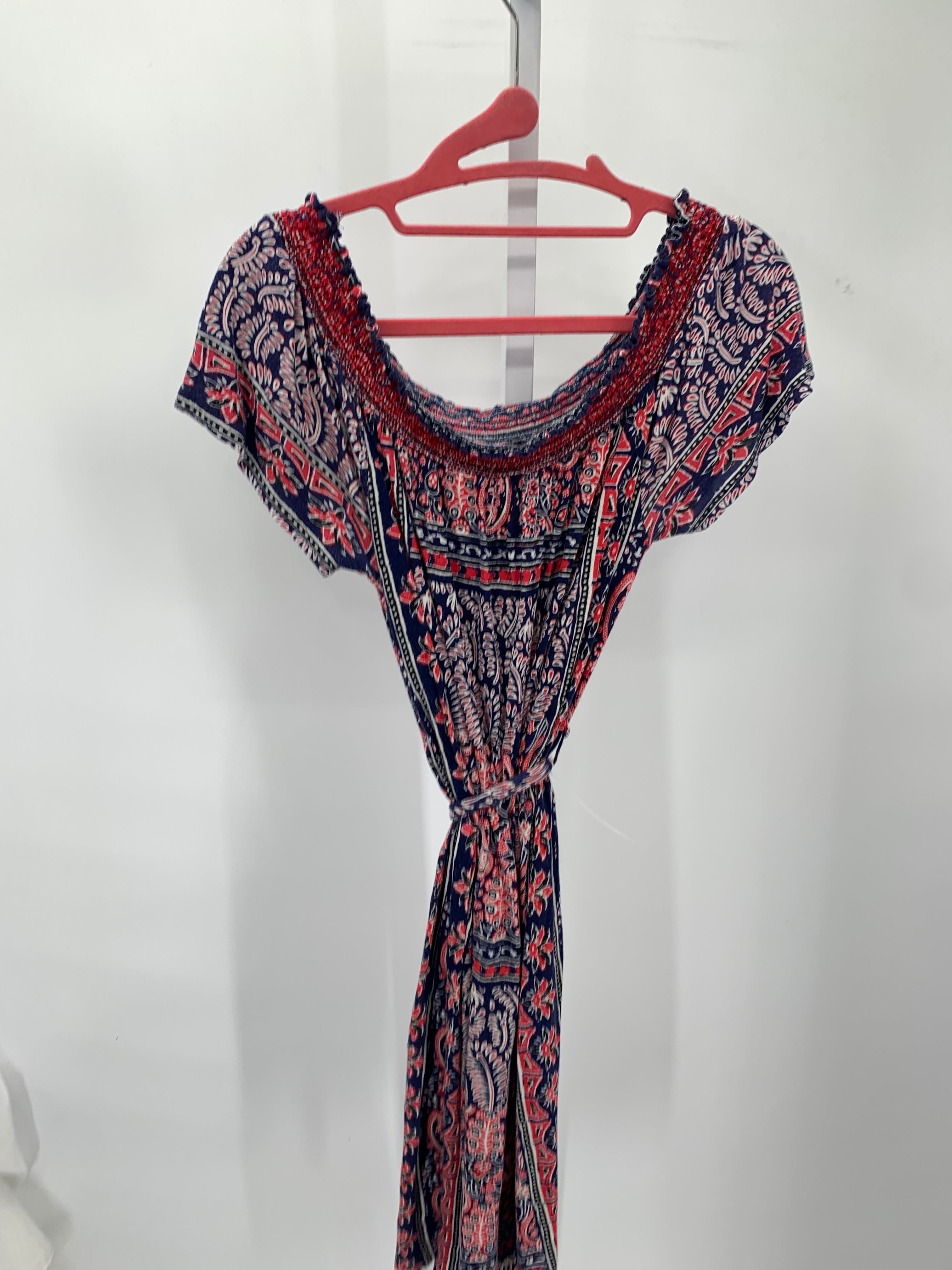 Lucky Brand Size X Small Misses Short Sleeve Dress