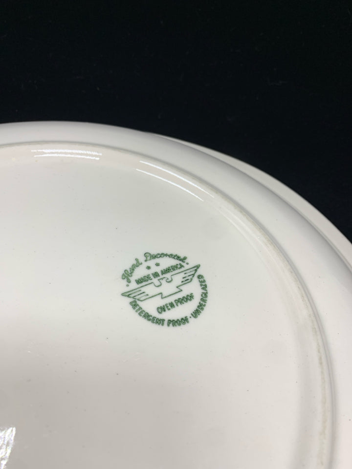 VTG BLUE SPRUCE CERAMIC SERVING PLATTER.