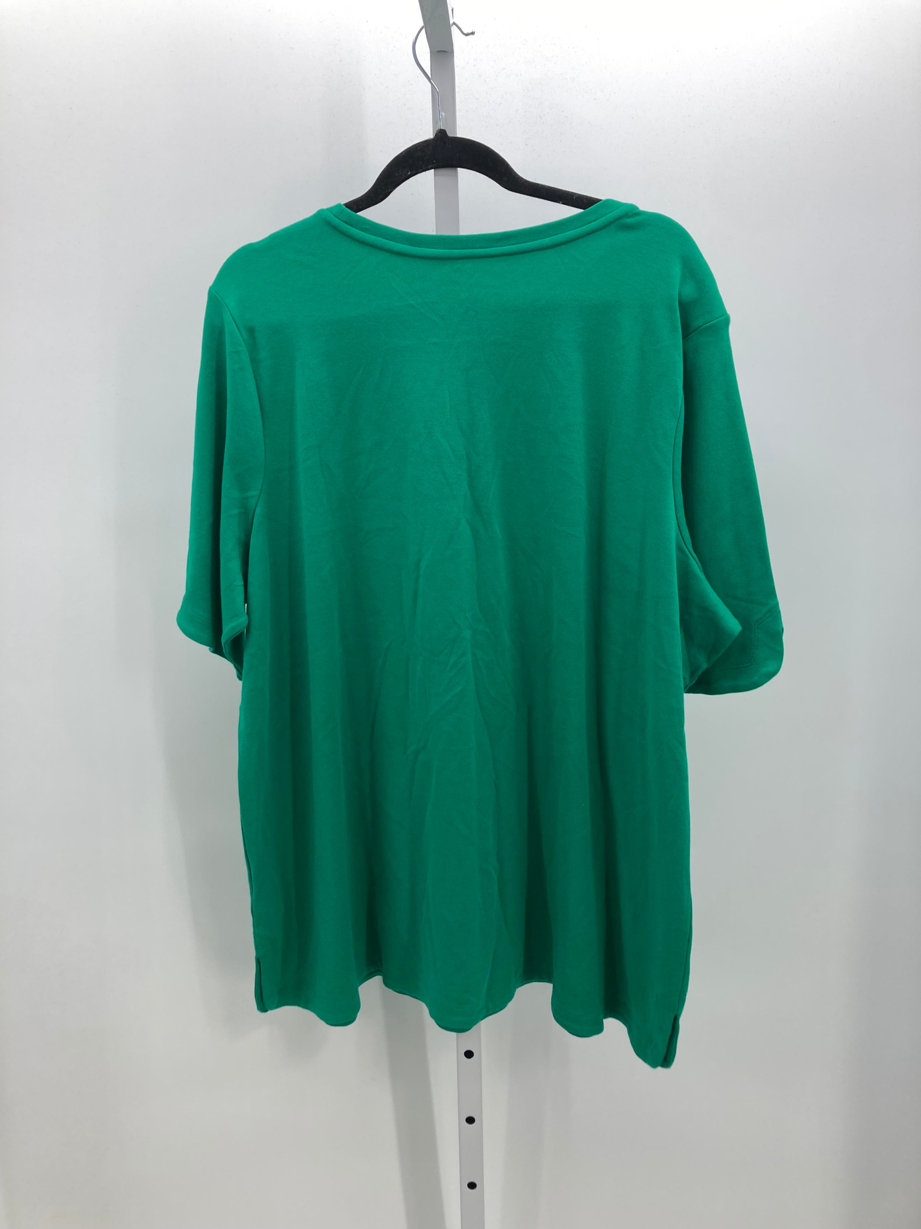 Isaac Mizrahi Size 3X Womens Short Sleeve Shirt