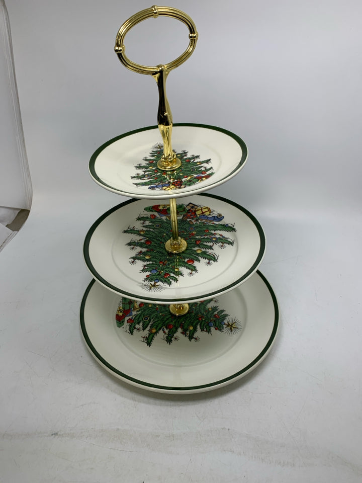 3-TIER "ORIGINAL CHRISTMAS TREE" CAKE STAND CUTHBERTSON.