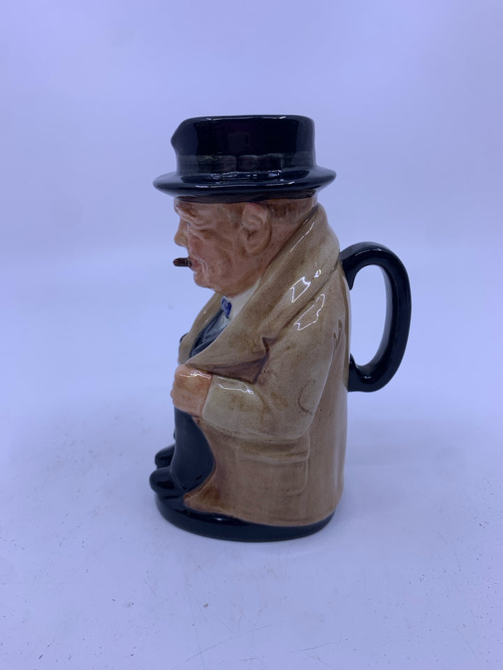 VTG WINSTON CHURCHILL TOBY PITCHER.