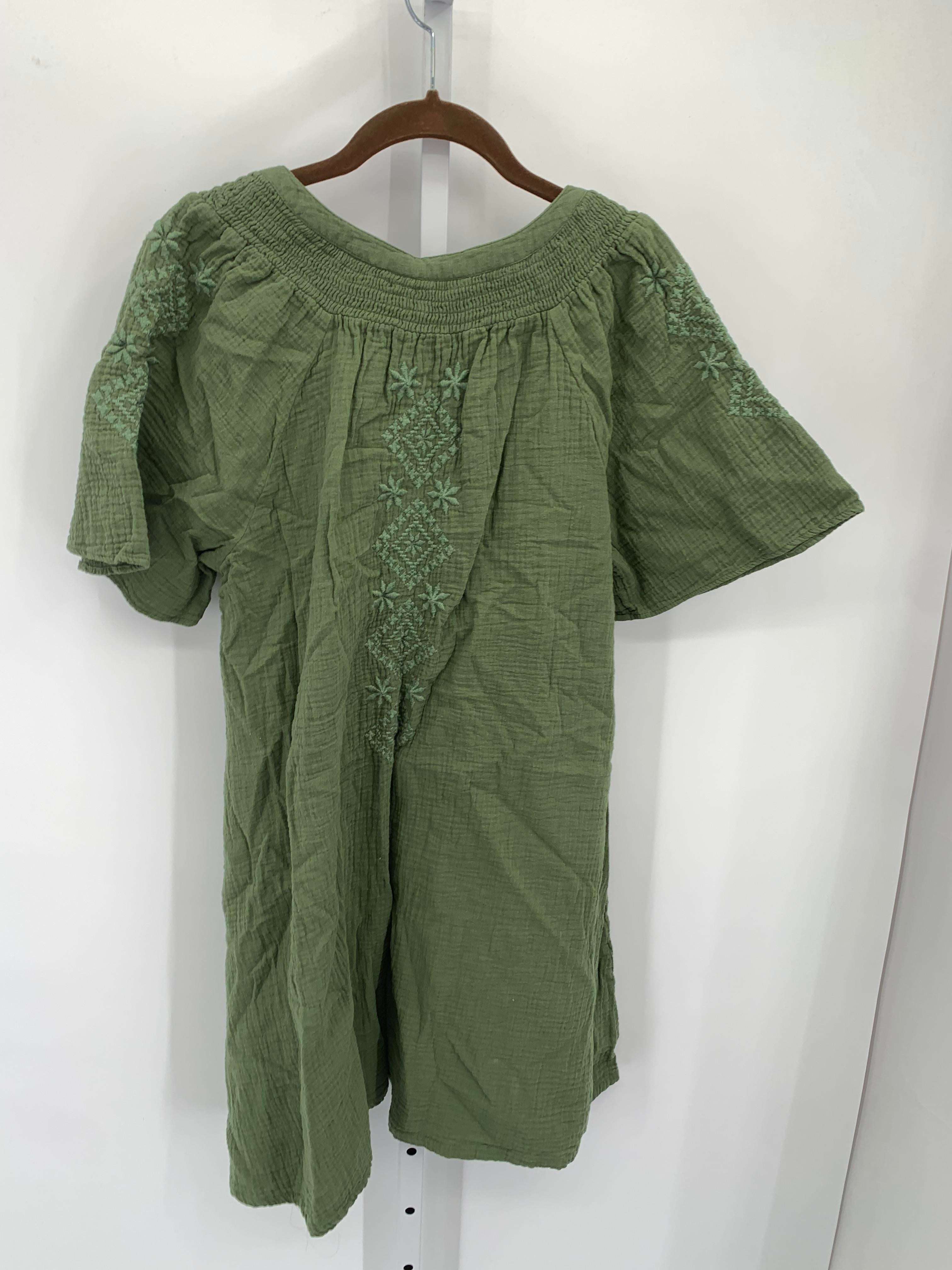 Lucky Brand Size Medium Misses Short Sleeve Dress