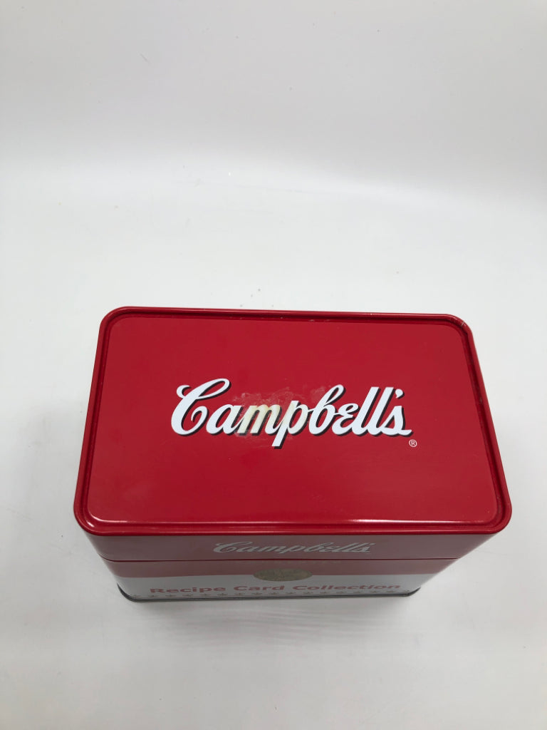 NWT CAMPBELLS RECIPE CARD COLLECTION TIN.