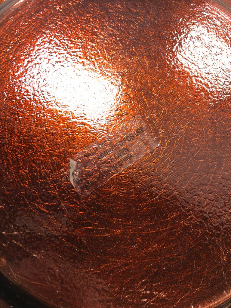 6 BROWN CHARGER PLATES.