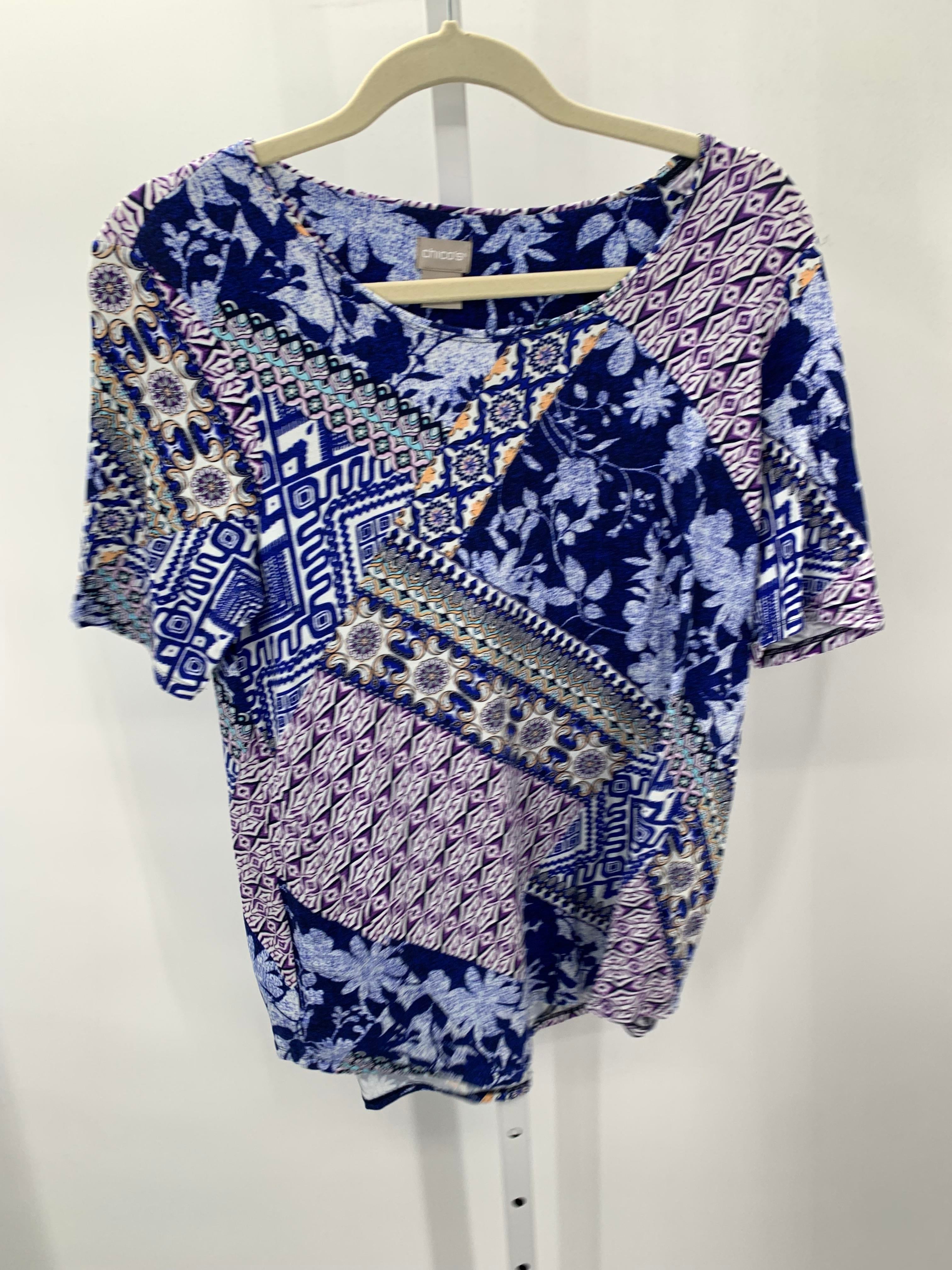 Chico's Size Medium Misses Short Sleeve Shirt