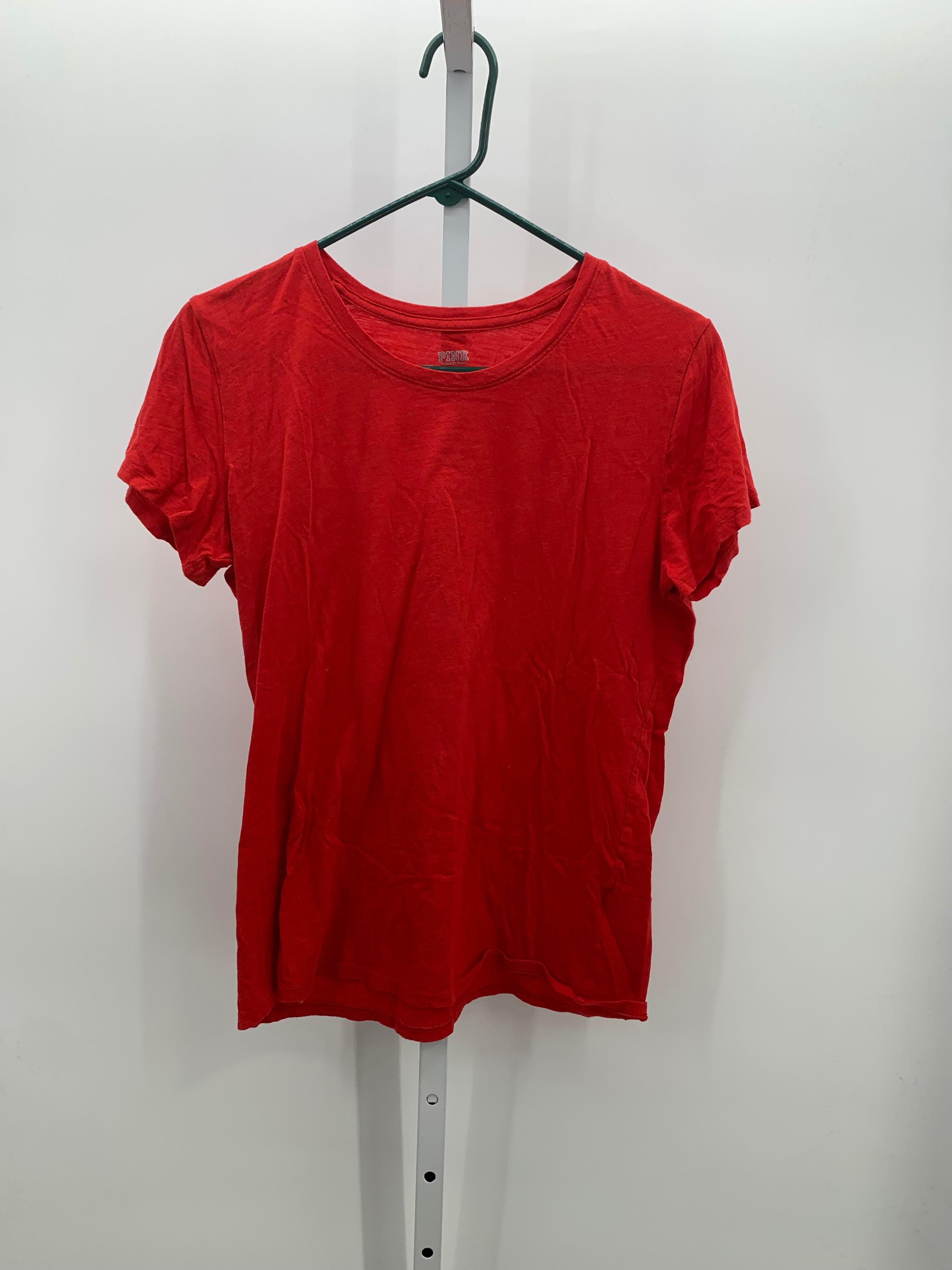 PINK Size Large Juniors Short Sleeve Shirt