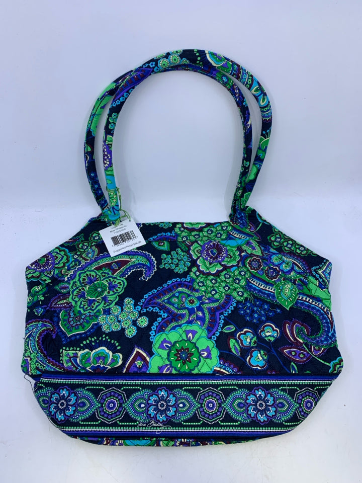 Vera Bradley Angle Tote in Blue Rhapsody- New With Tags
