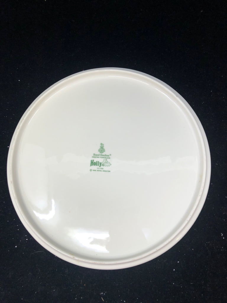 HOLLY AND POINSETTIA SERVING PLATE- ROYAL DOULTON.