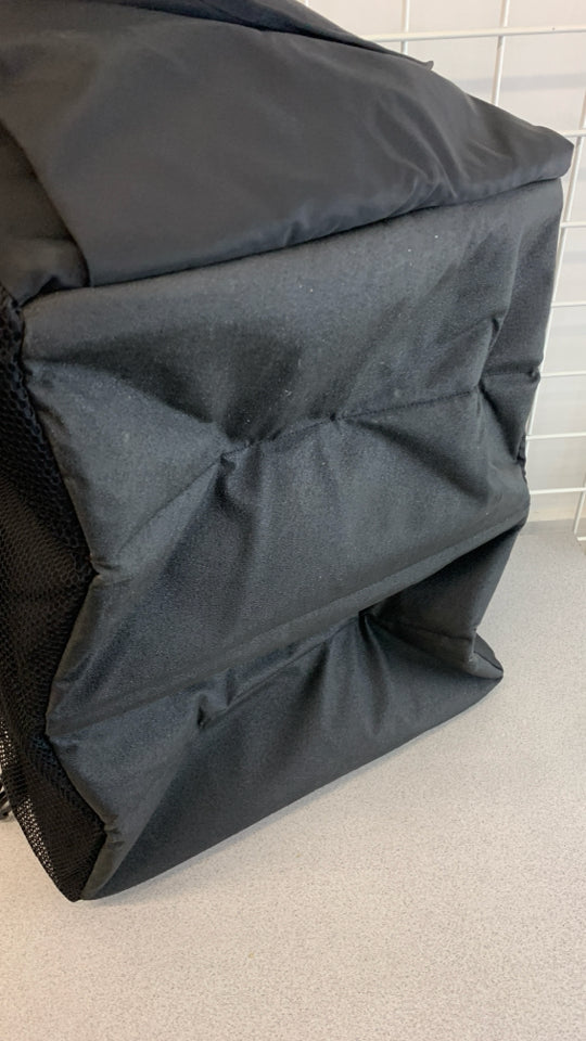 LL BEAN BLACK COLLAPSIBLE CAR ORGANIZER.