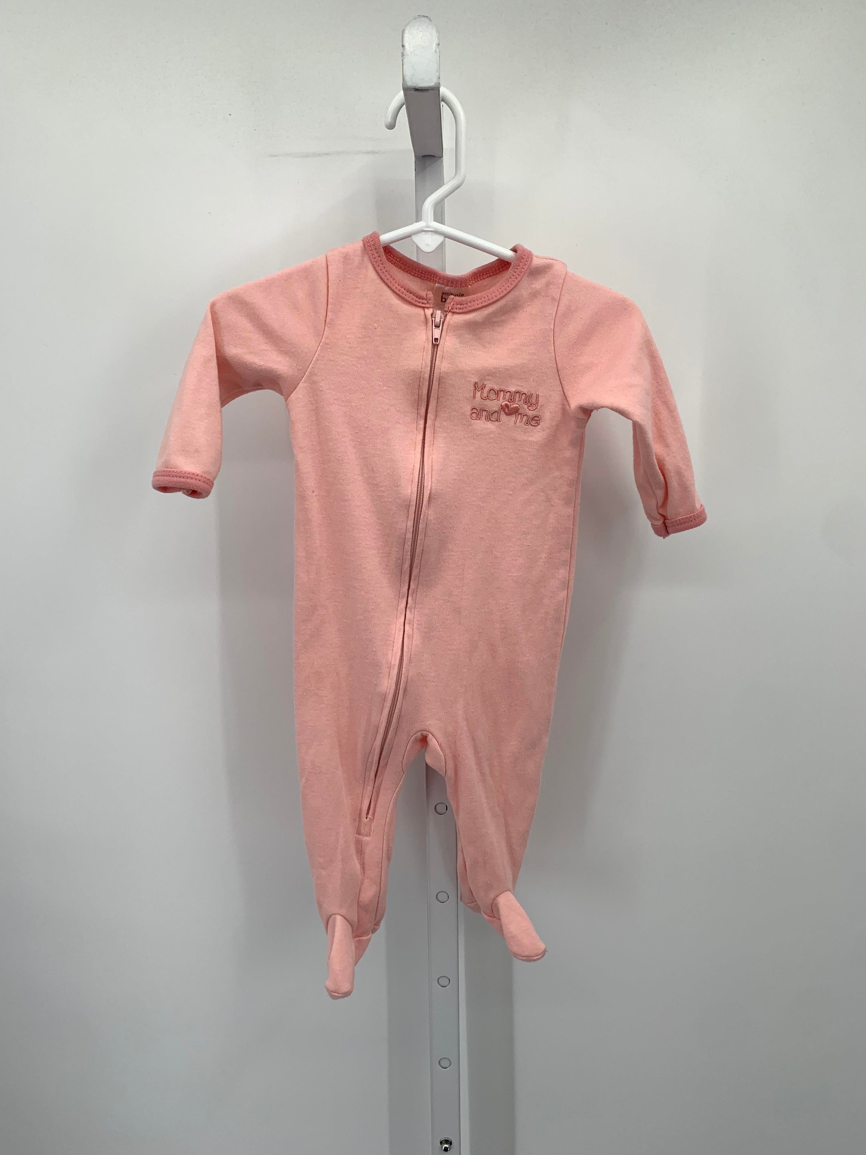 Size 6-9 mon Girls Long Slv. Romper