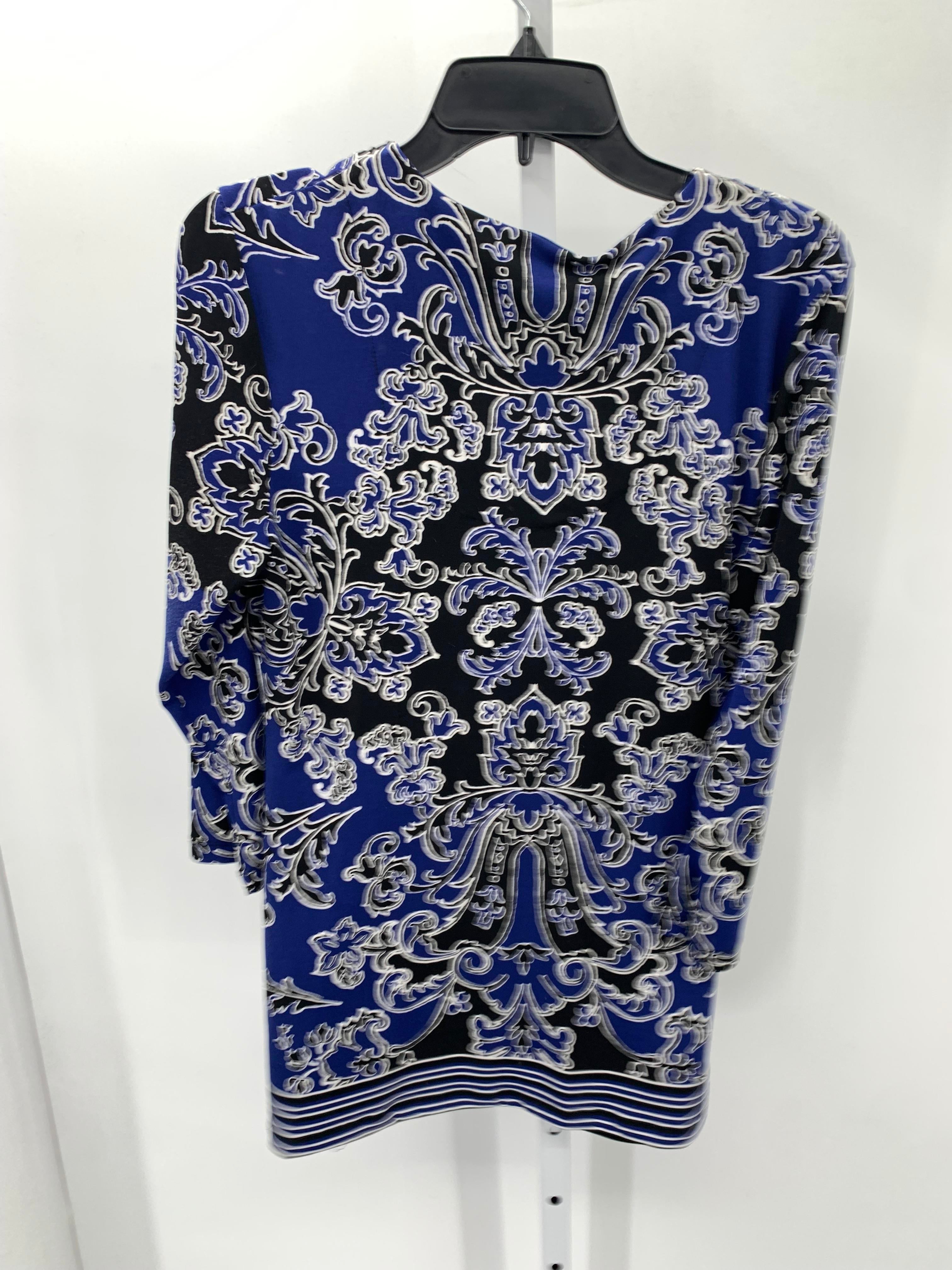 JM Collection Size Medium Misses 3/4 Sleeve Shirt
