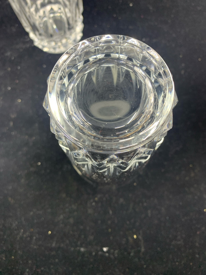 4 ONEIDA CRYSTAL WATER GLASSES.