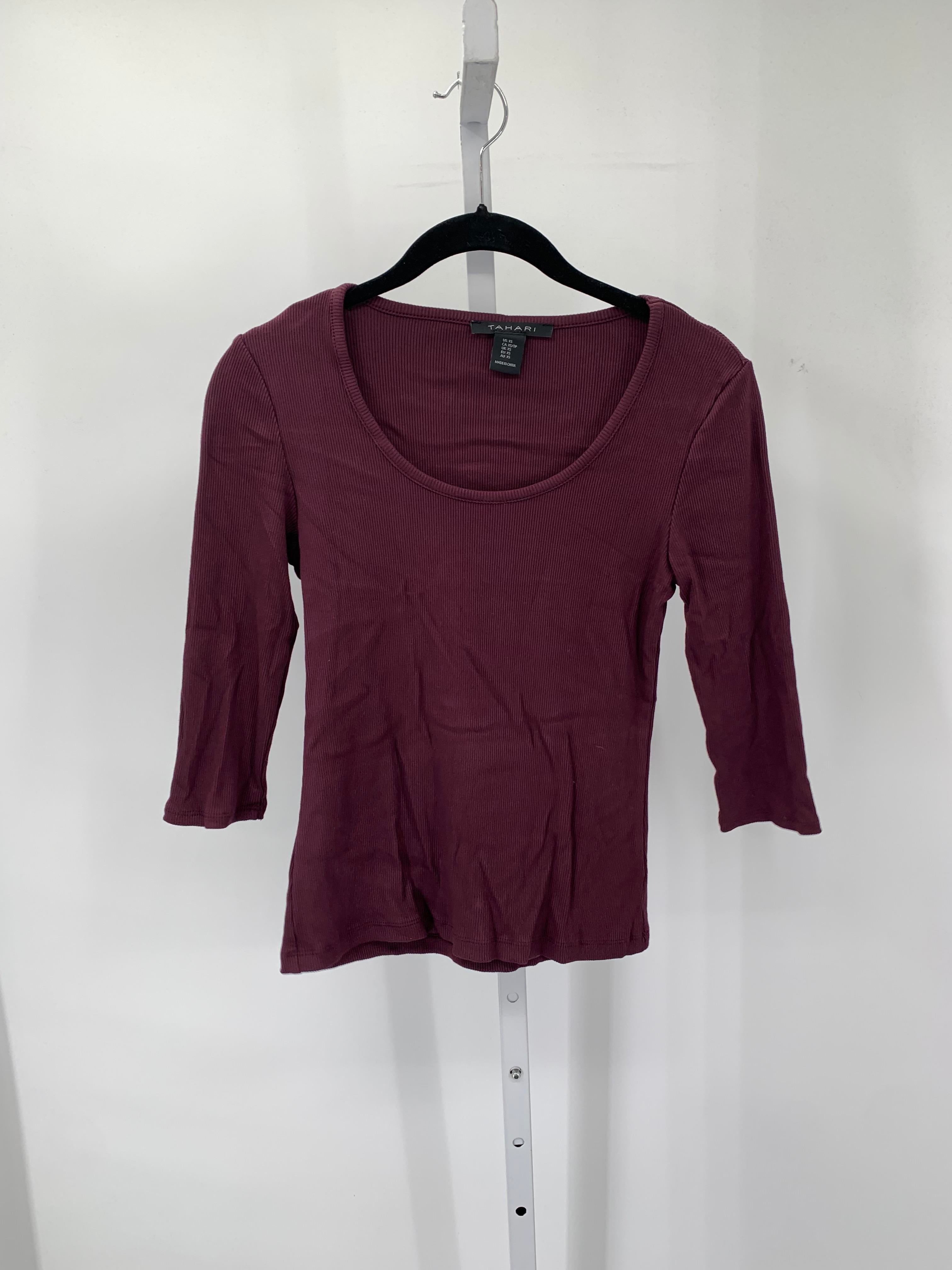 Tahari Size X Small Misses 3/4 Sleeve Shirt