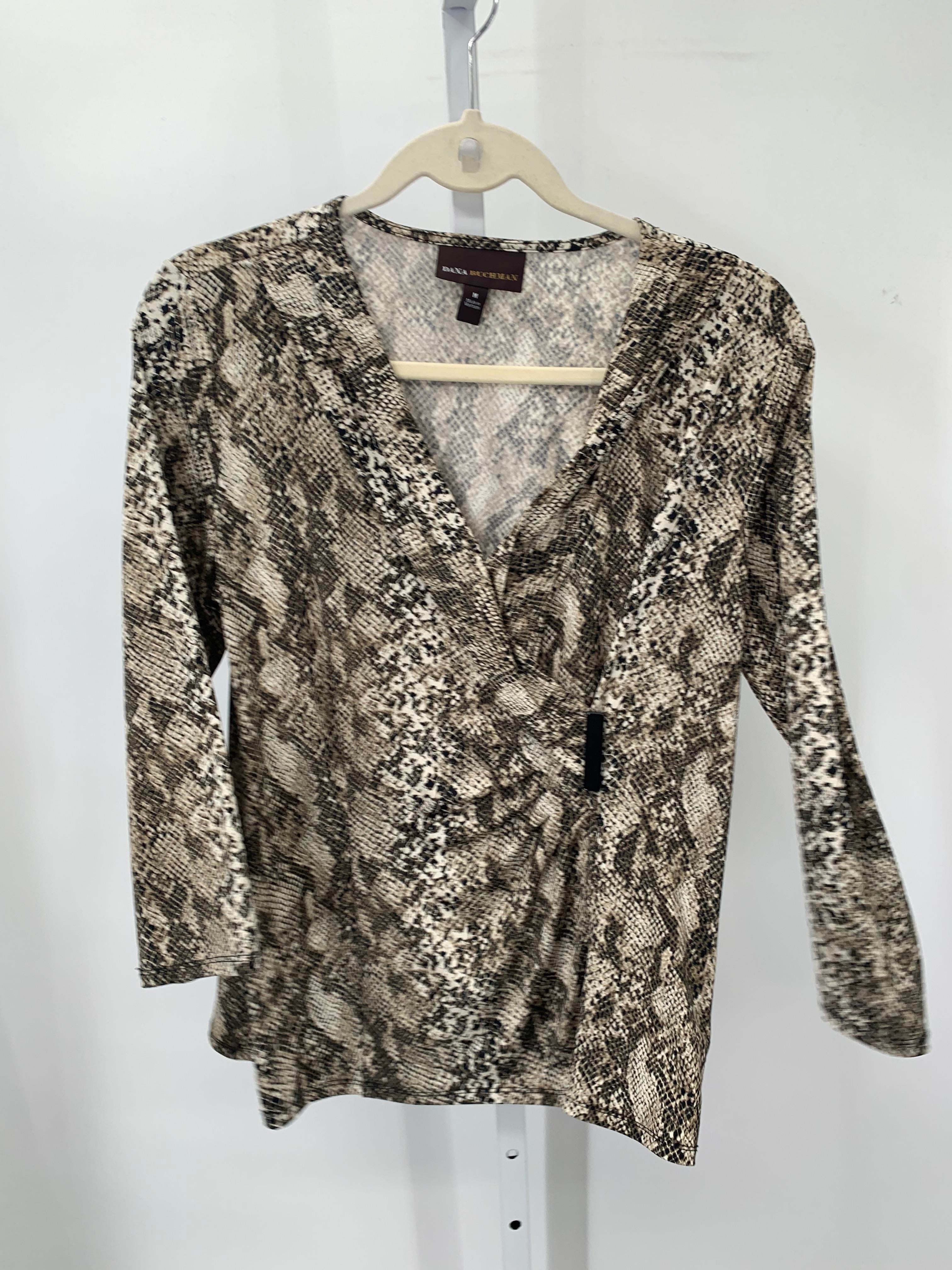 Dana Buchman Size Medium Misses 3/4 Sleeve Shirt
