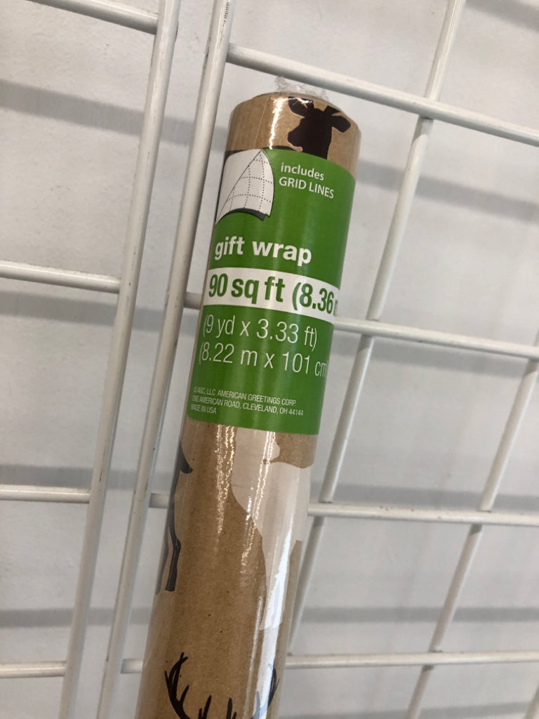 NIP REINDEER GIFT WRAP.