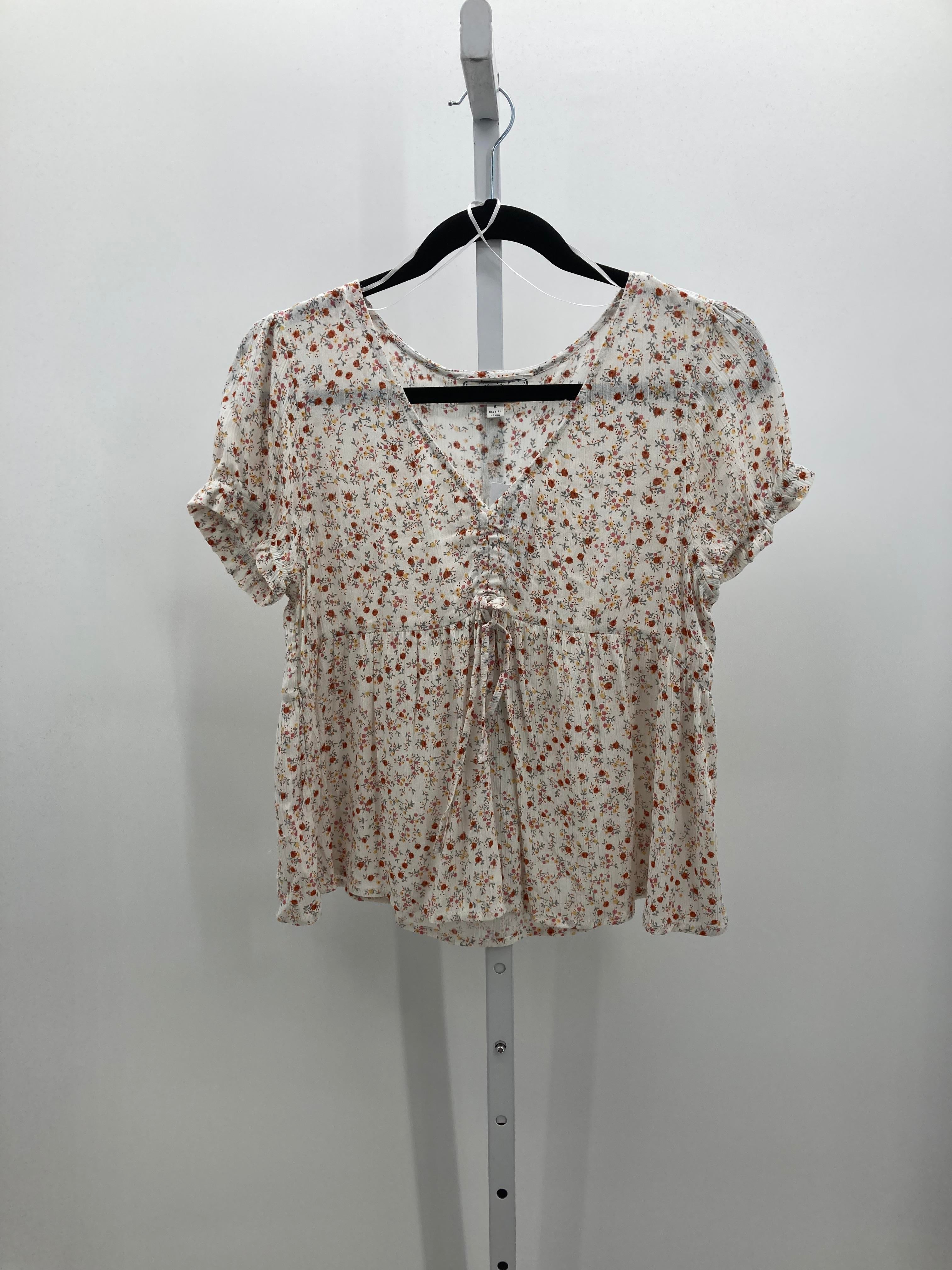 Hippie Rose Size Small Juniors Short Sleeve Shirt