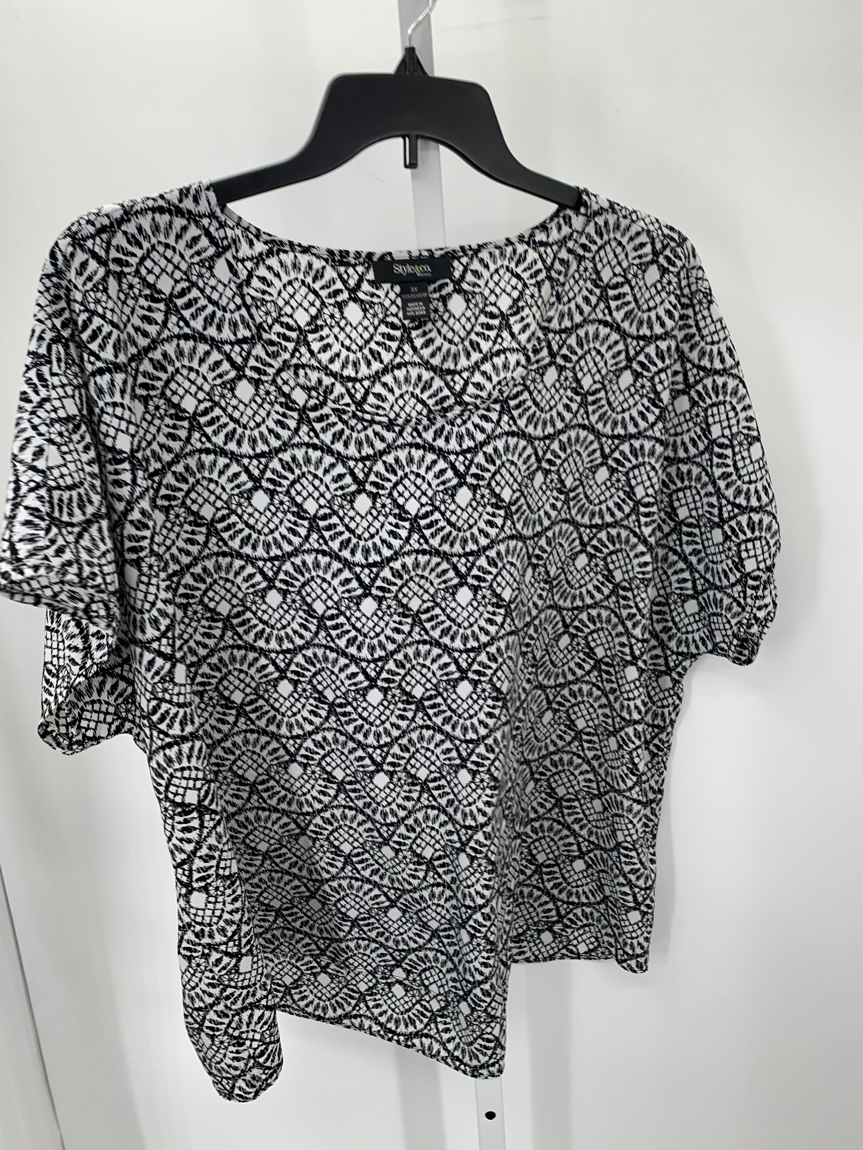 Style & Co. Size 3X Womens Short Sleeve Shirt