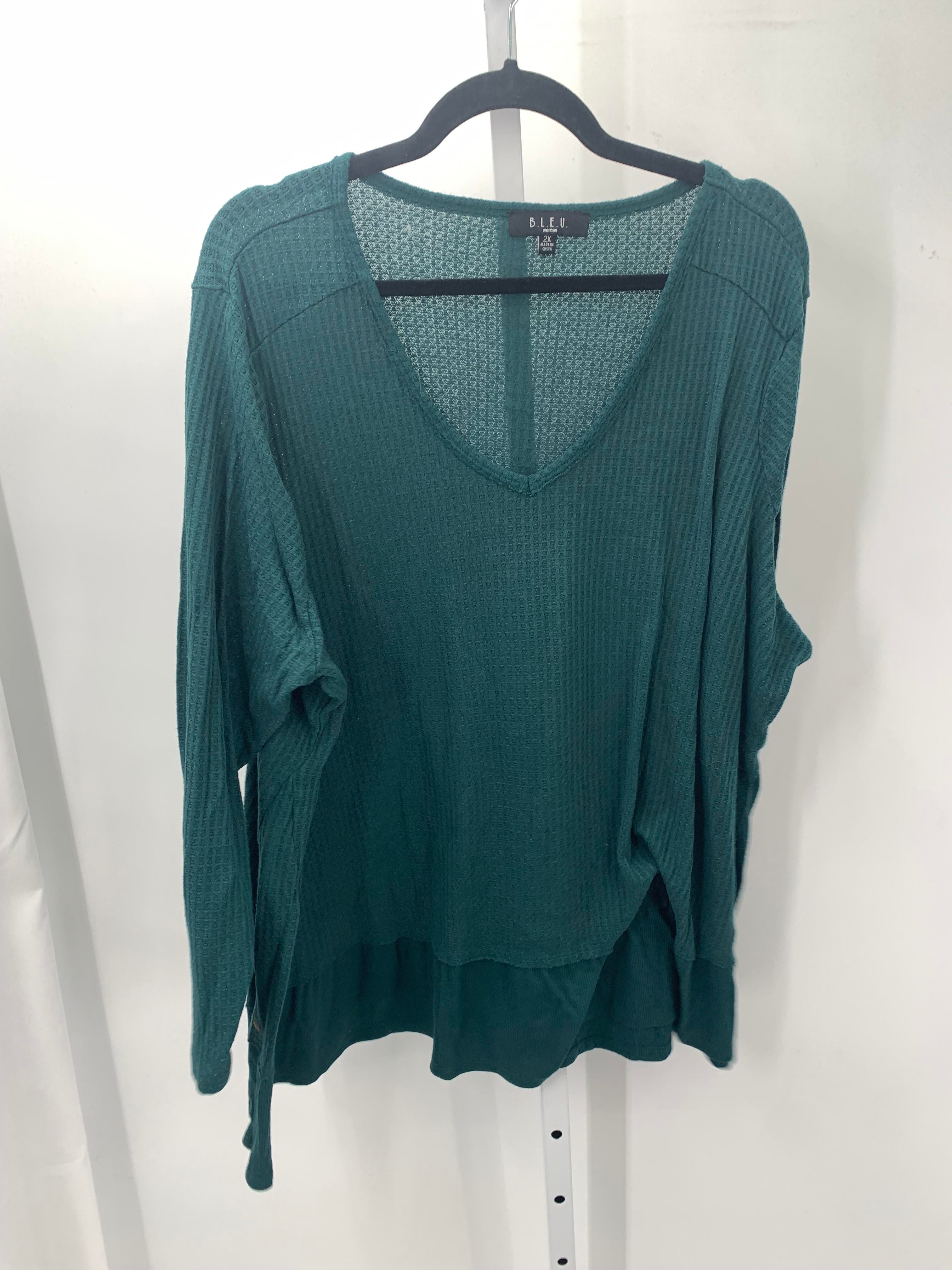 Size 2X Womens Long Sleeve Shirt