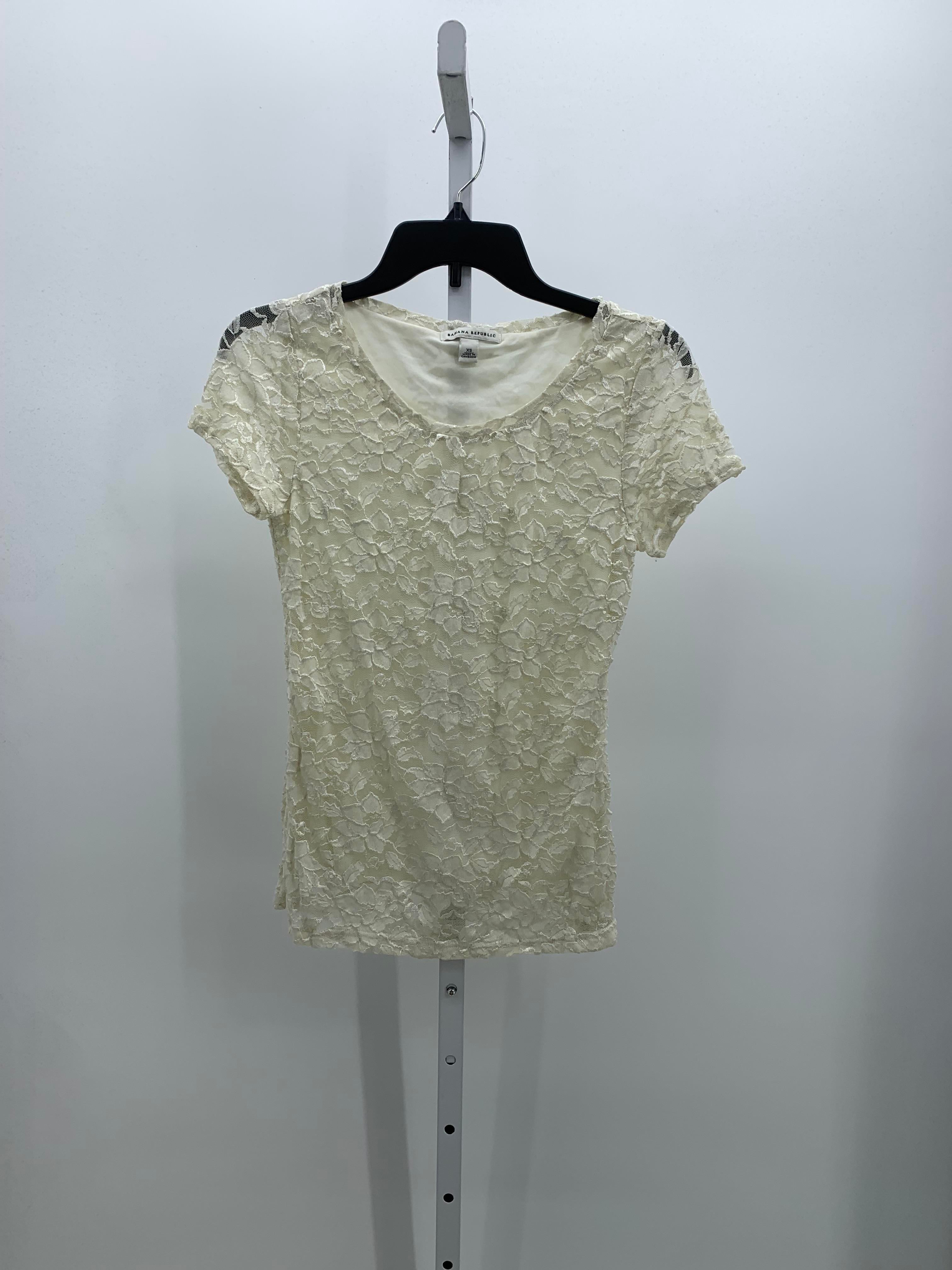 Banana Republic Size X Small Misses Short Sleeve Shirt