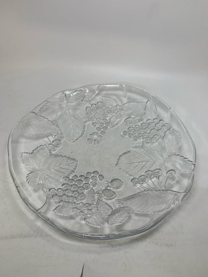 HEAVY FRUIT EMBOSSED BOWL.