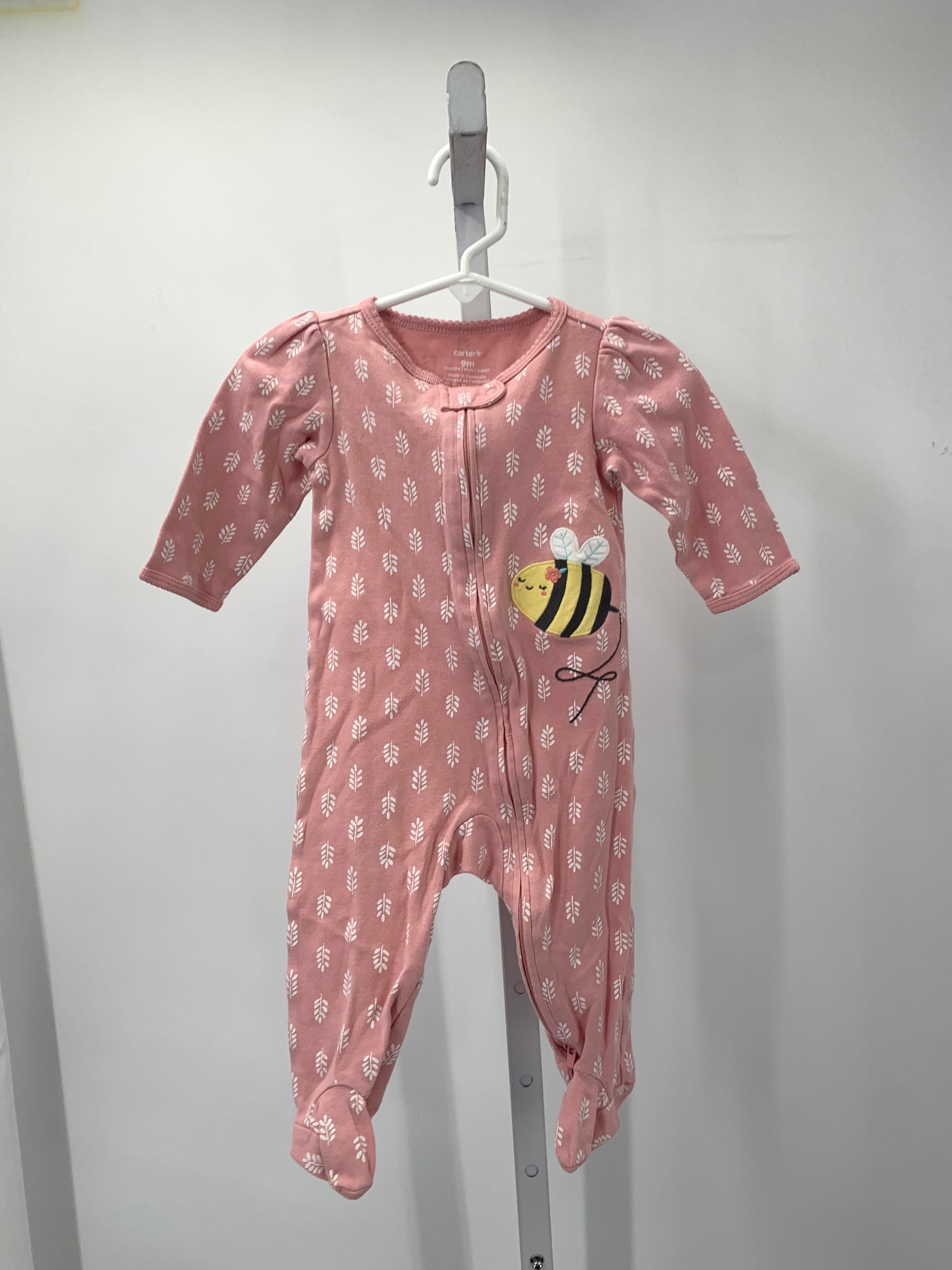 Carters Size 9 Months Girls Long Slv. Romper