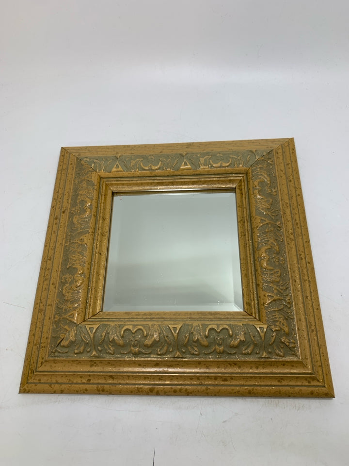 SQUARE DISTRESSED ORNATE MIRROR ROBERT GRACE.