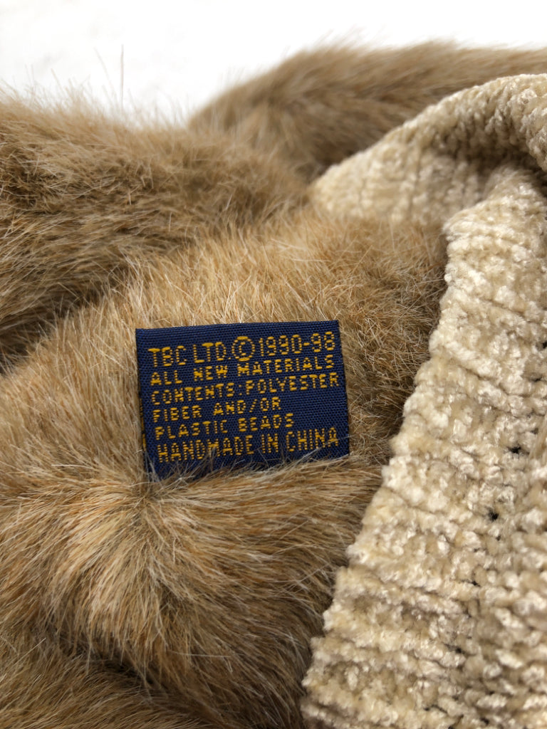 TAN BOYDS BEAR IN HEART SWEATER.