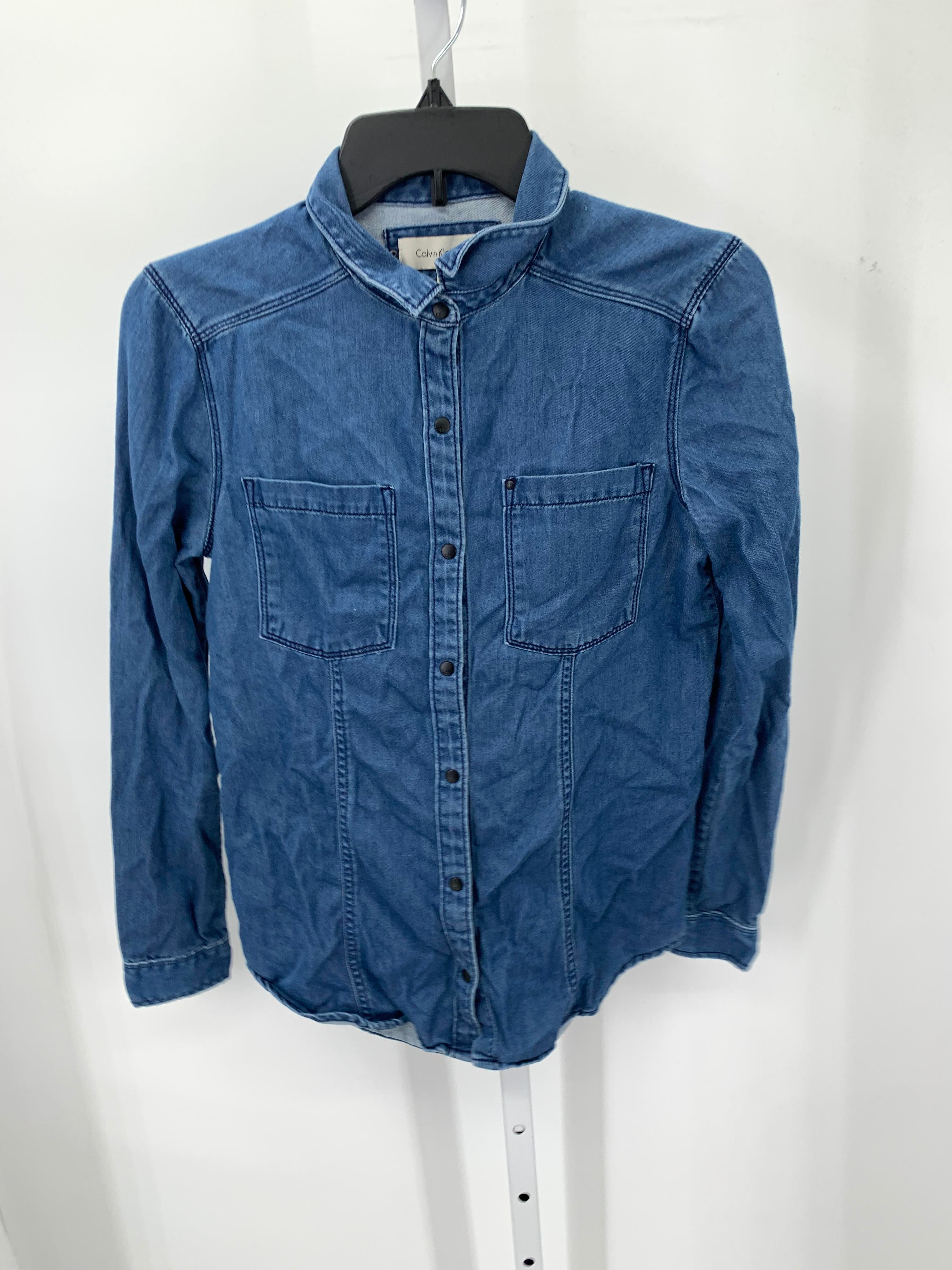 Calvin Klein Size Small Misses Long Sleeve Shirt