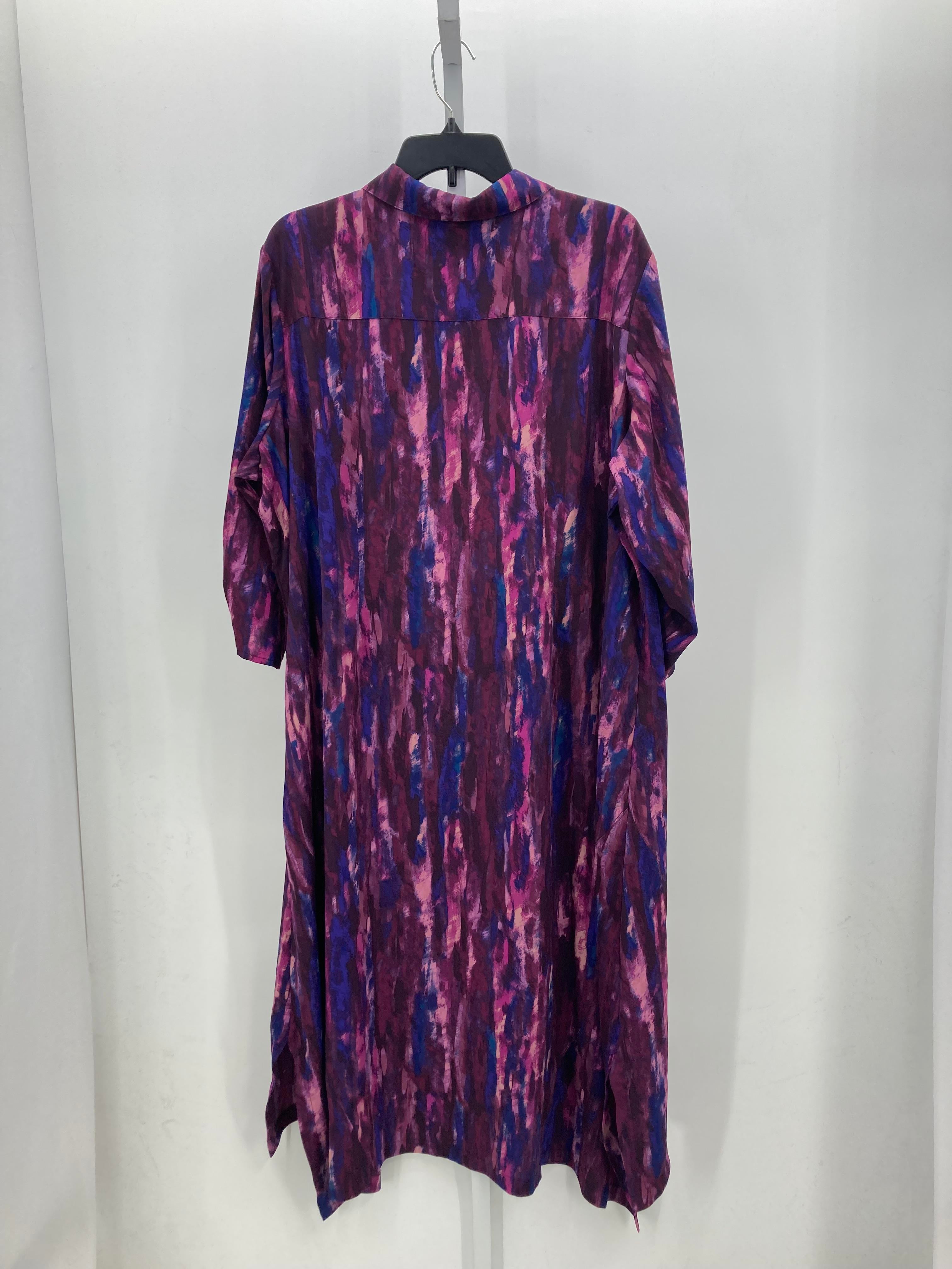 LOGO Size 2X Womens Long Sleeve Dress