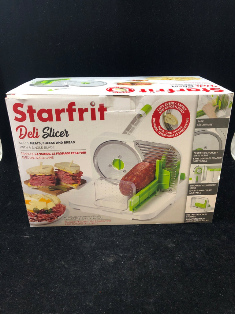 NIB STARFRIT DELI SLICER.