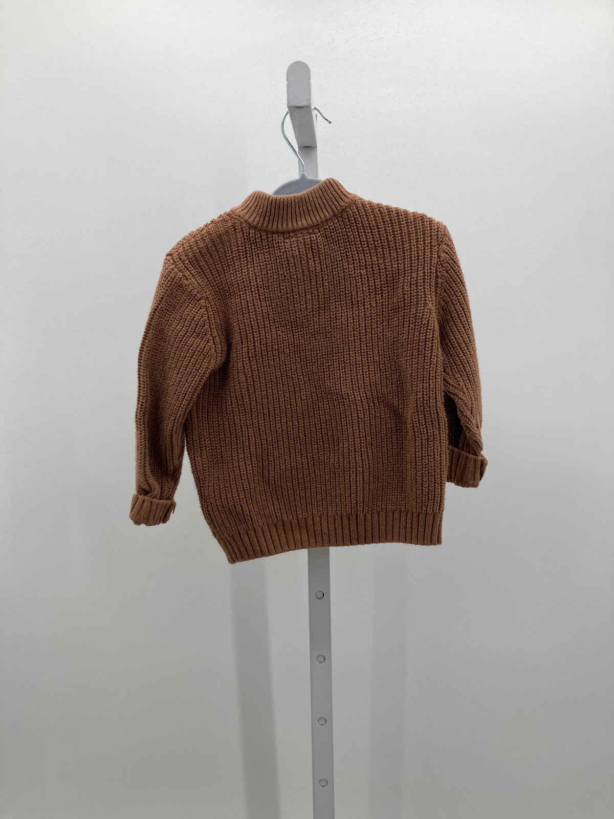 PARTIAL ZIP RIBBED