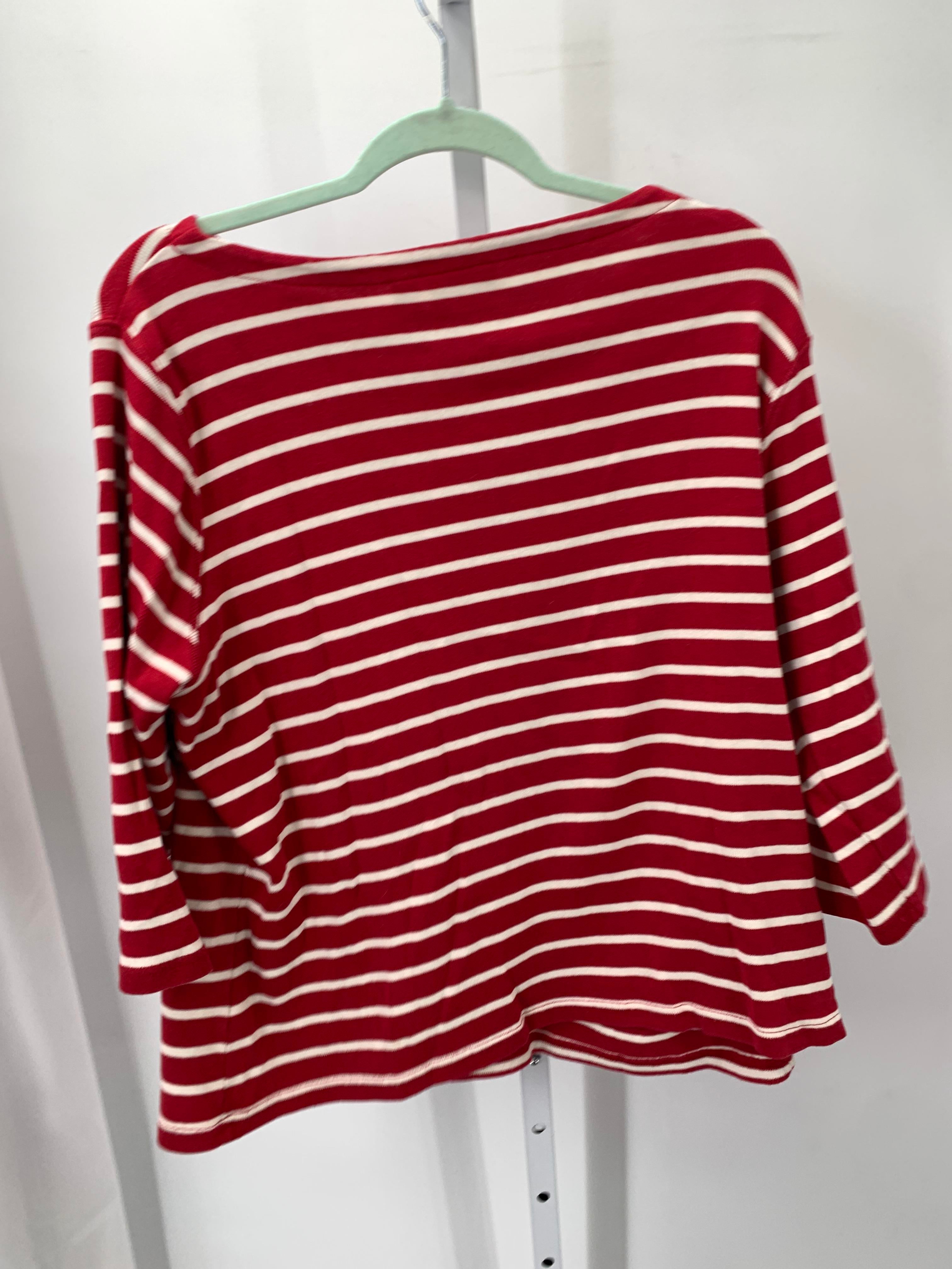 LL Bean Size 2X Womens 3/4 Sleeve Shirt