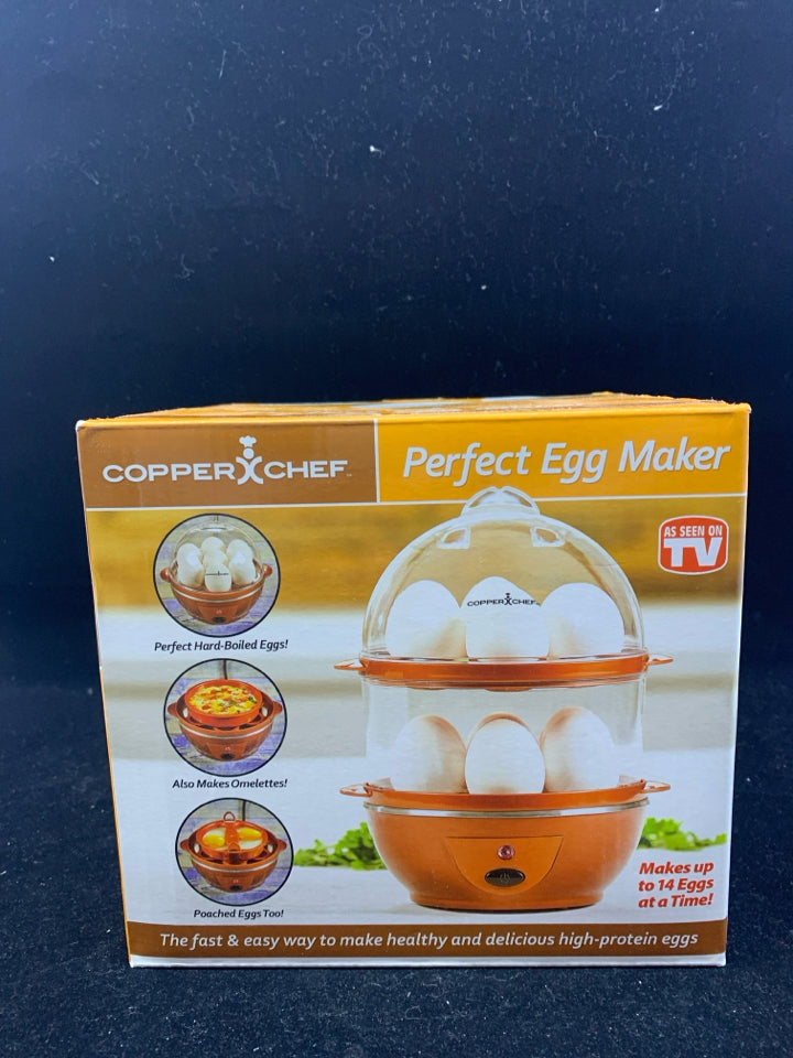 NIB COPPER CHEF EGG MAKER.