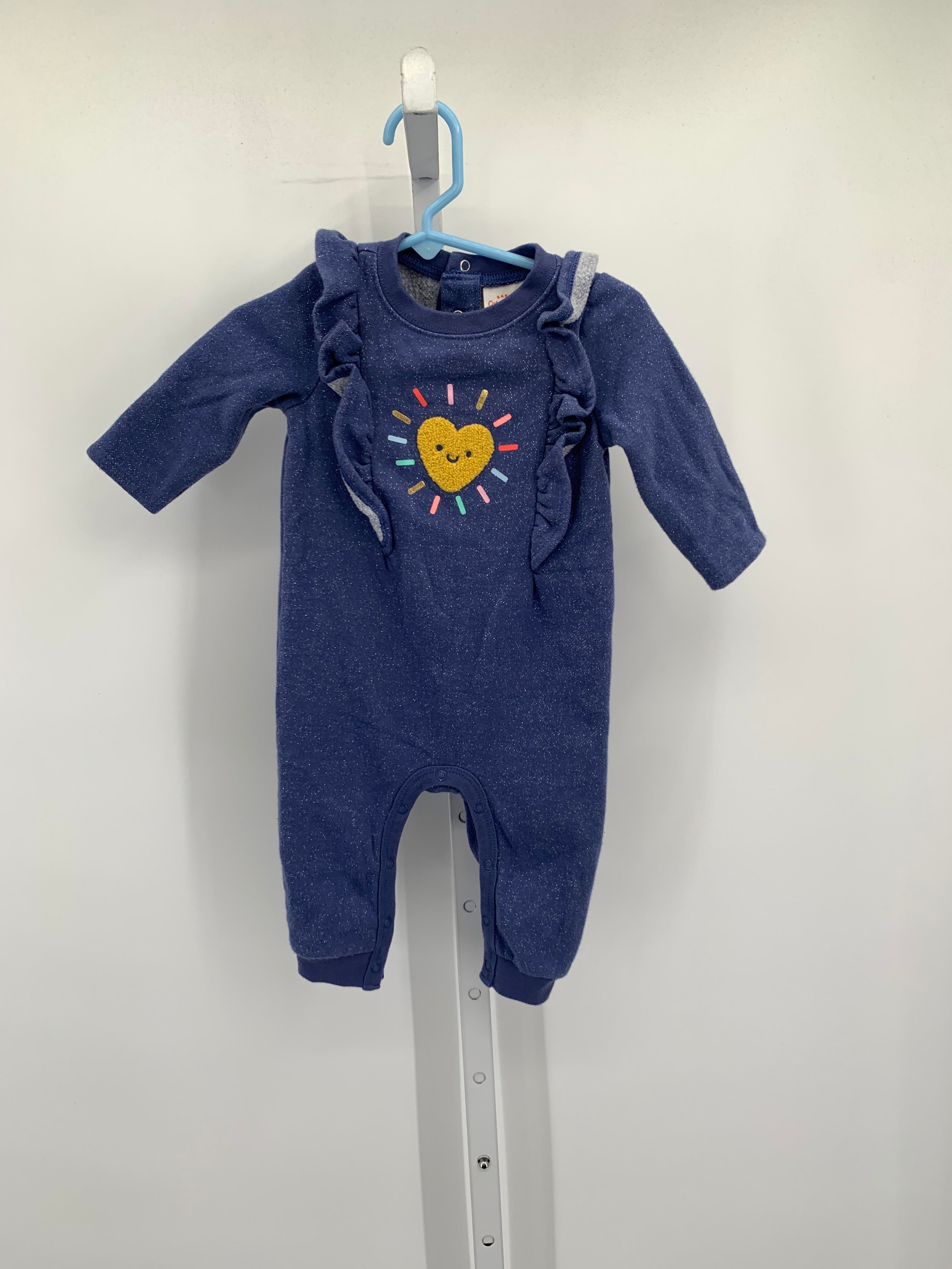 Cat & Jack Size 3-6 Months Girls Long Slv. Romper