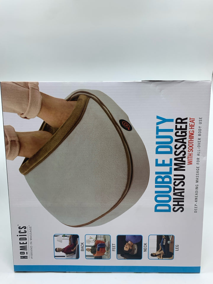 NIB DOUBLE DUTY SHIATSU MASSAGER.