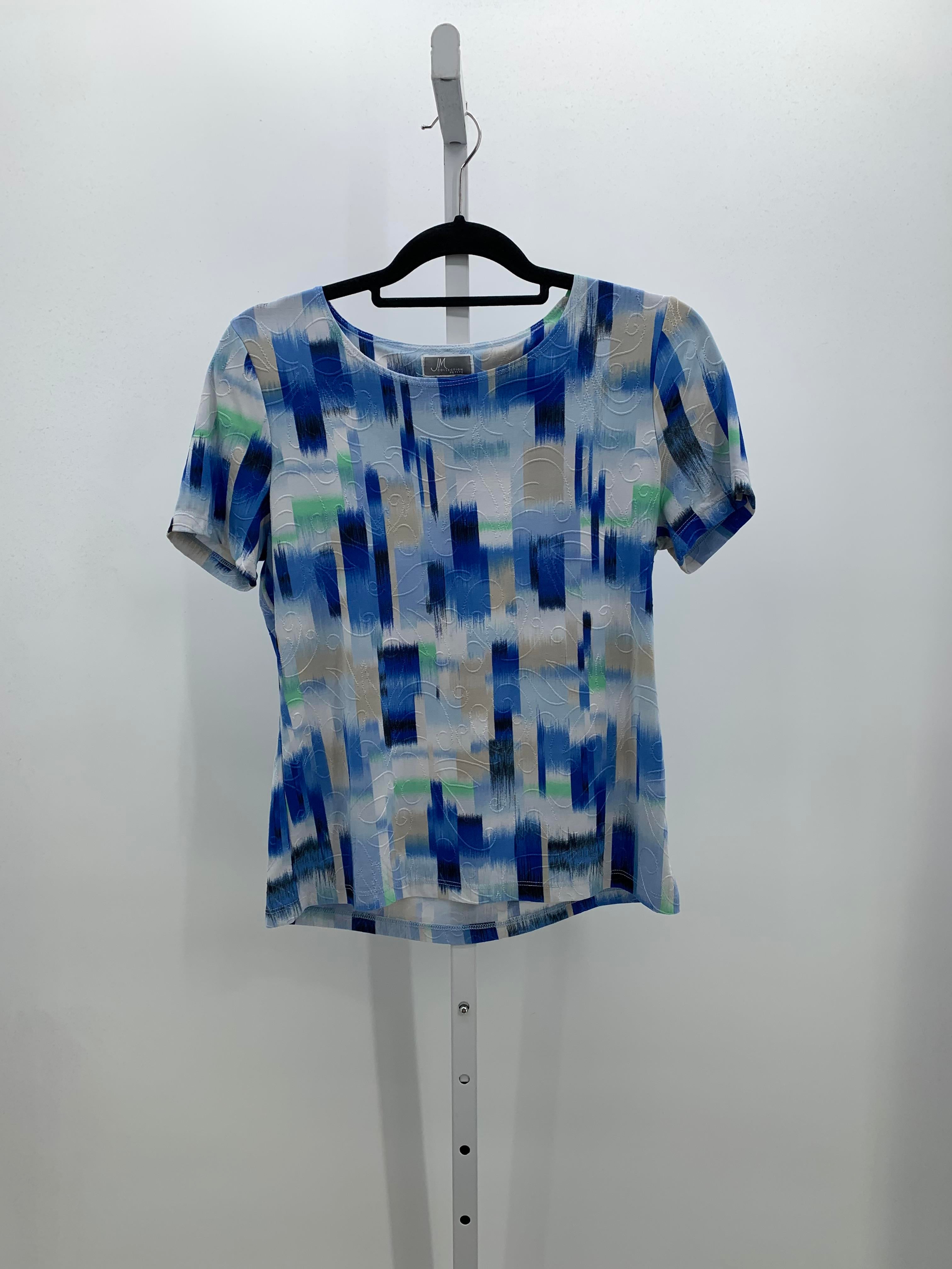 JM Collection Size Medium Petite Petite Short Sleeve Shirt
