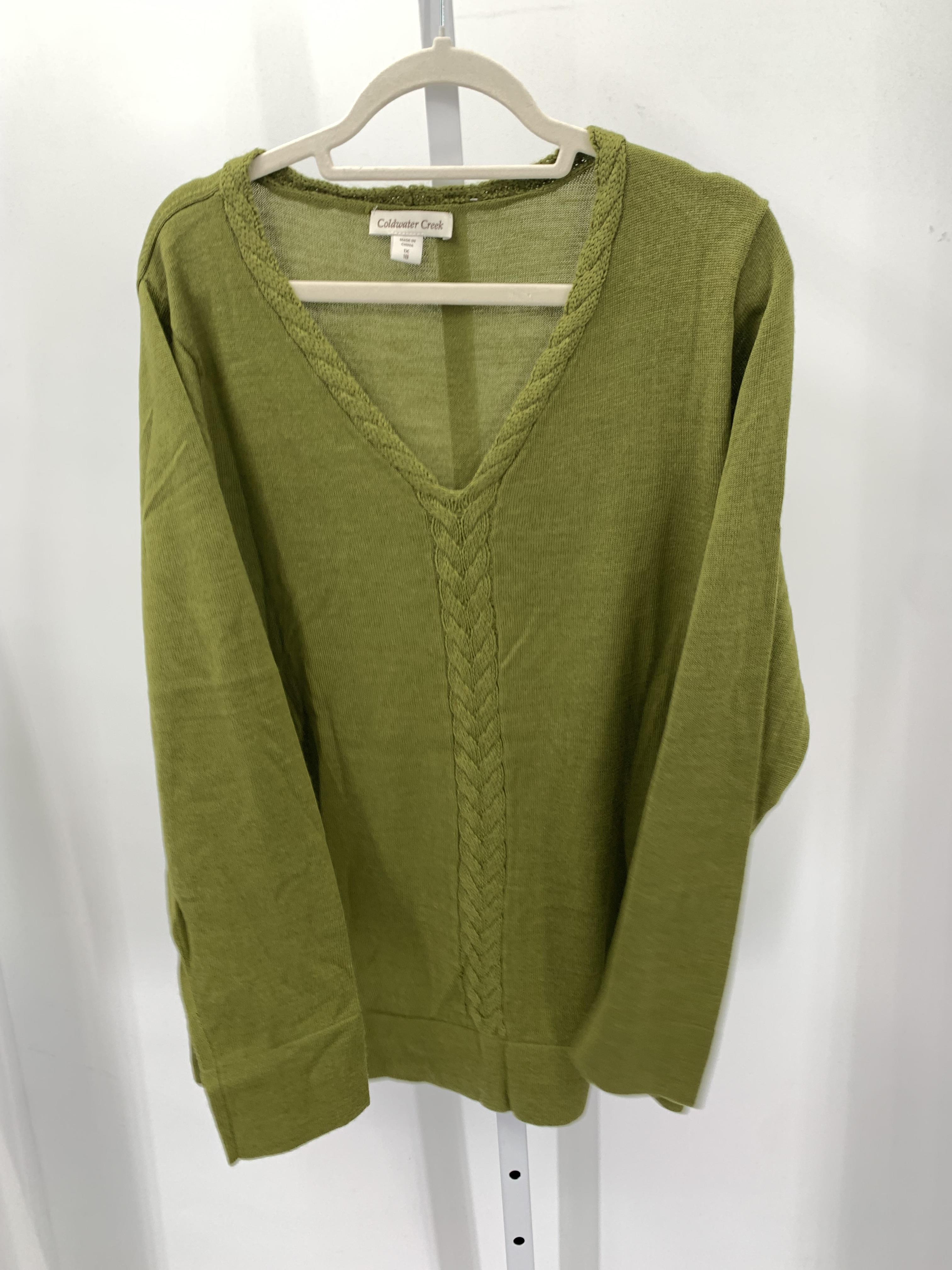 Coldwater Creek Size 1X Womens Long Slv Sweater