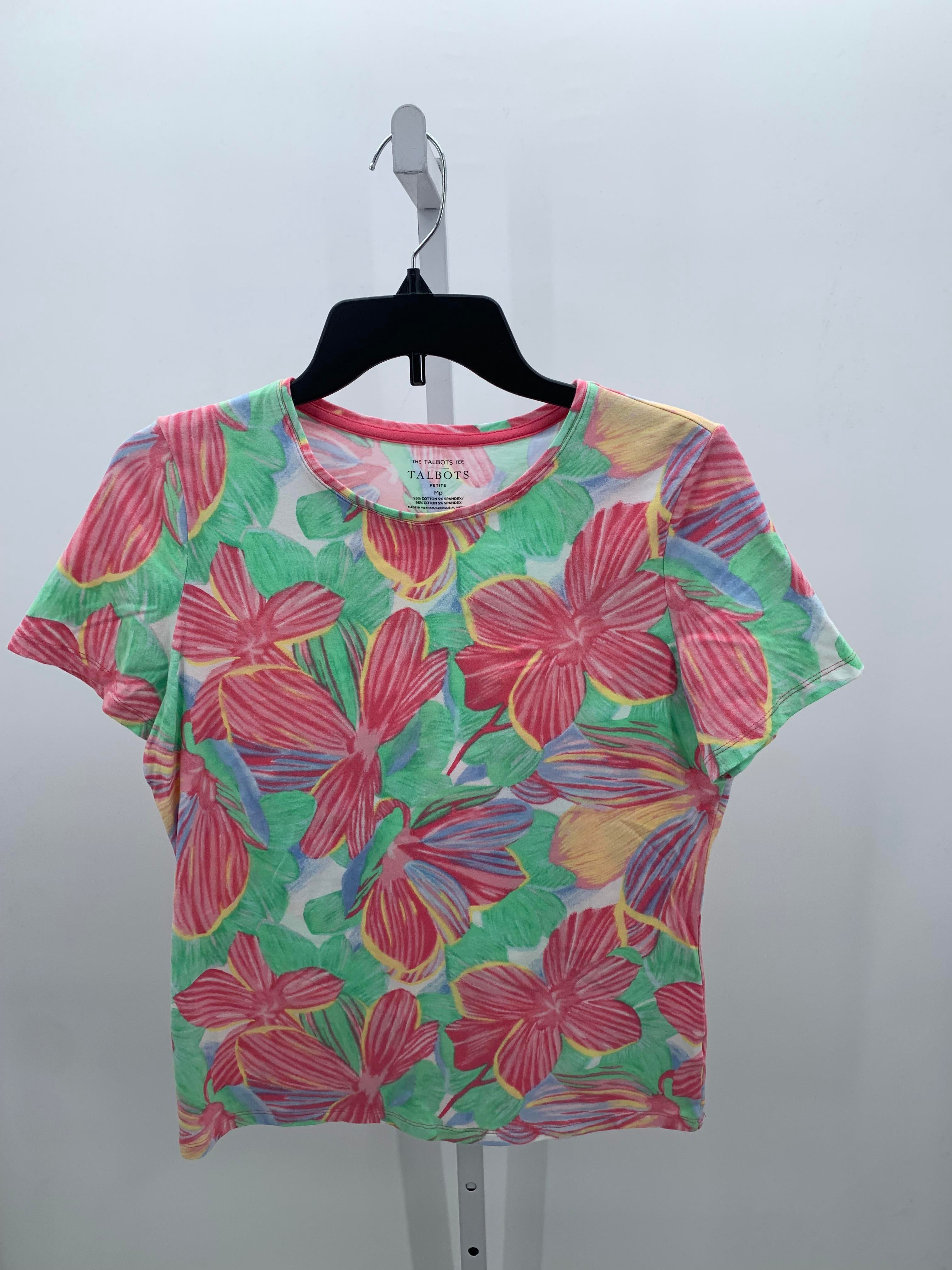 Talbots Size Medium Petite Petite Short Sleeve Shirt