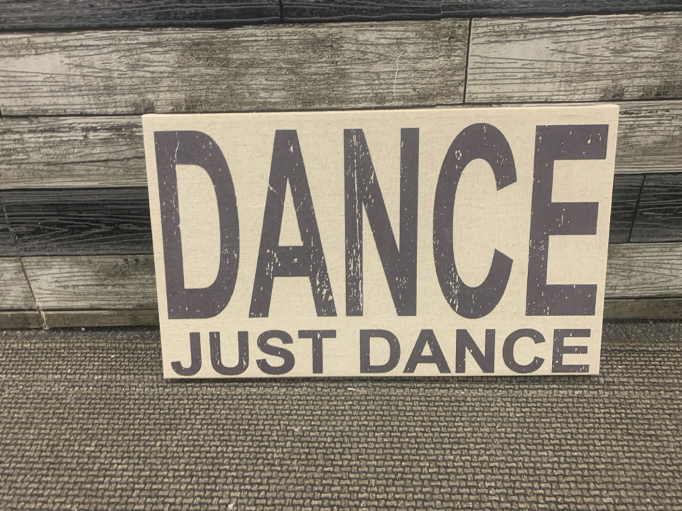 DANCE JUST DANCE CANVAS WALL ART.