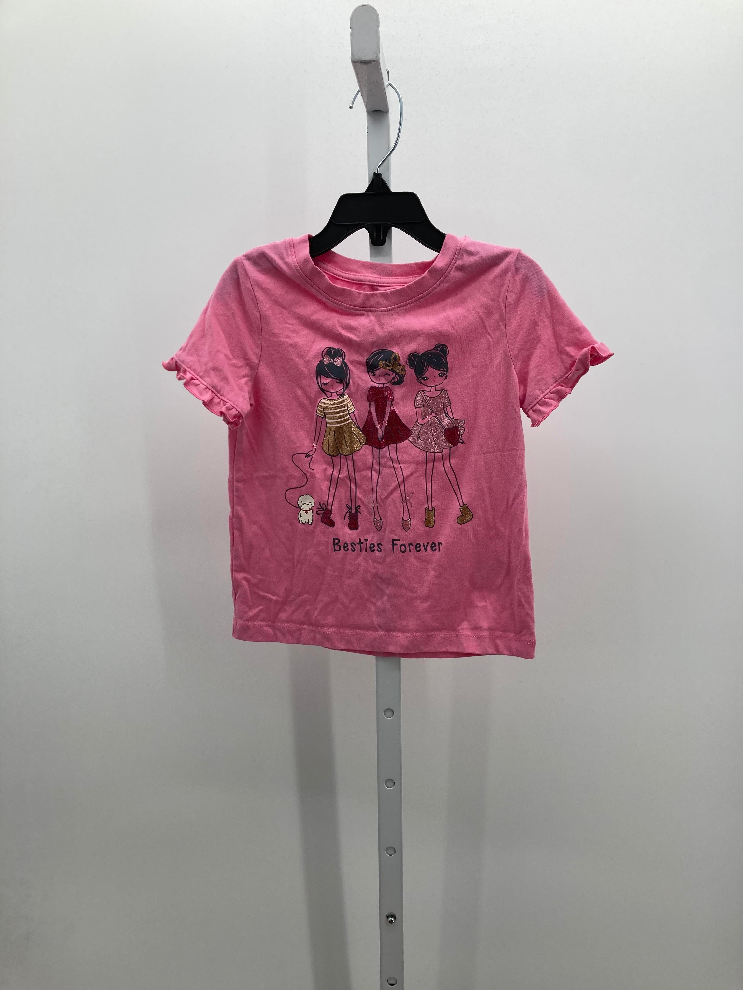 Wonder Nation Size 4 Girls Short Sleeve Shirt
