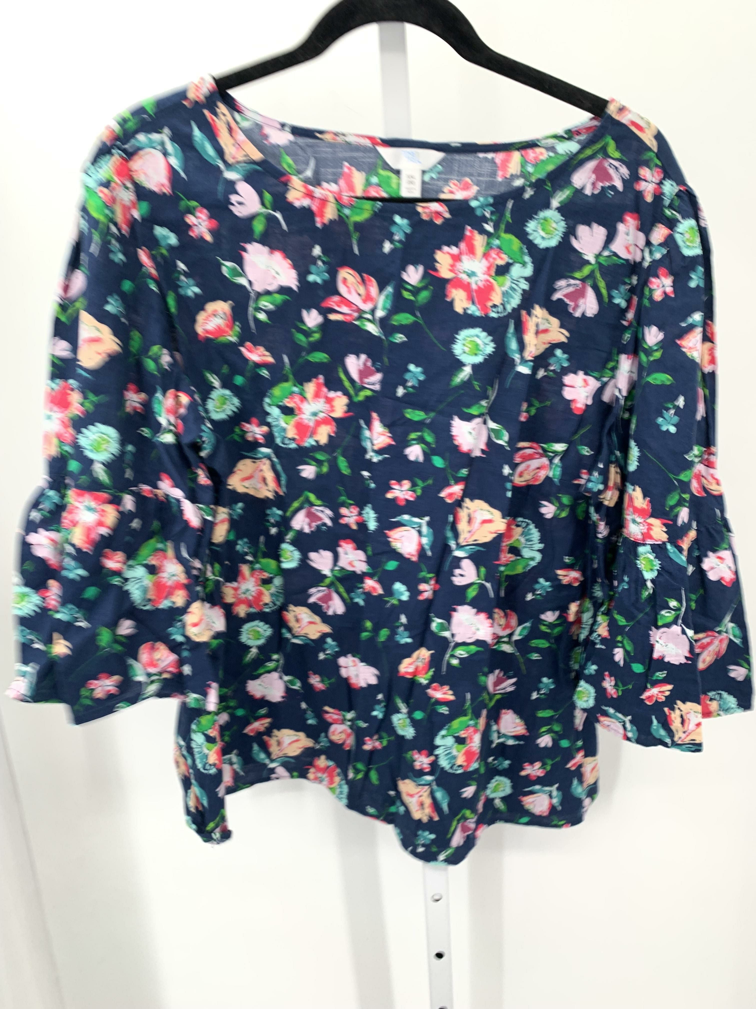 Time and Tru Size XXL Misses 3/4 Sleeve Shirt