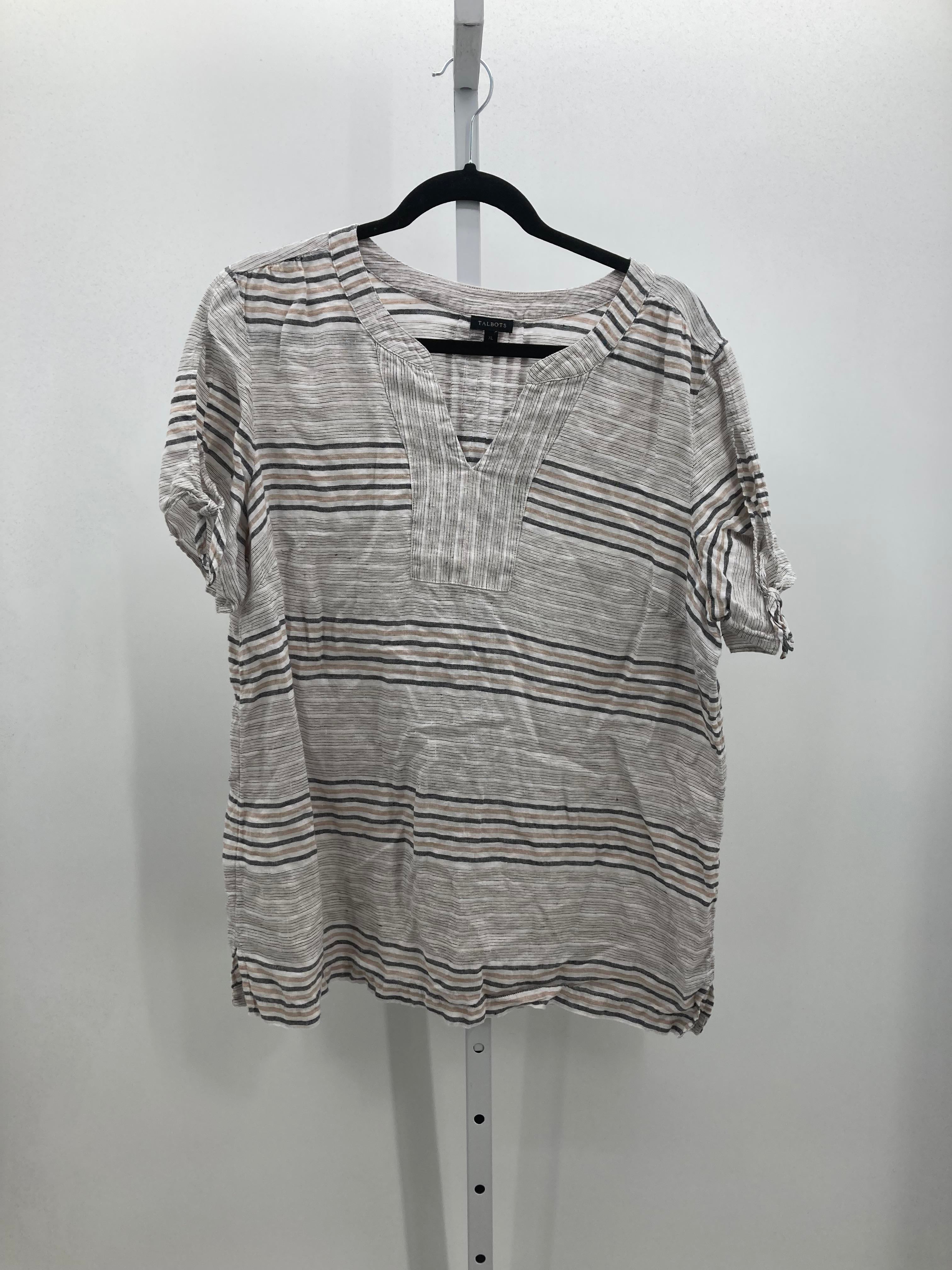Talbots Size Extra Large Misses Short Sleeve Shirt