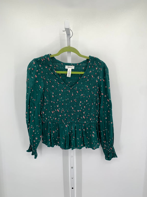 Japna Size Medium Misses Long Sleeve Shirt