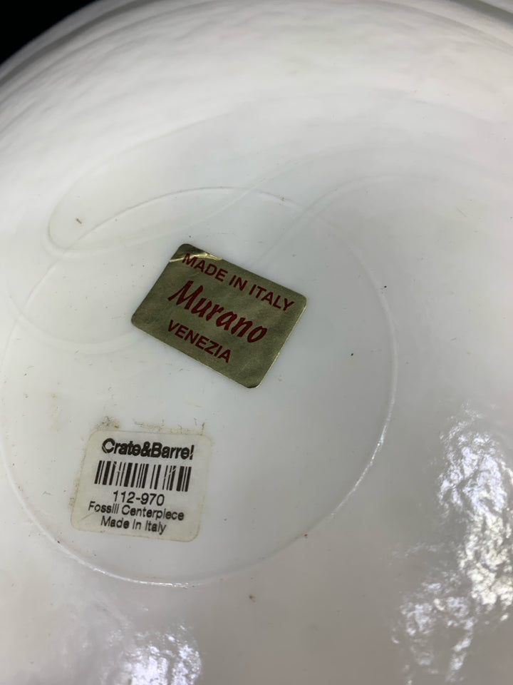 PEARLESCENT SWIRL CENTERPIECE BOWL.