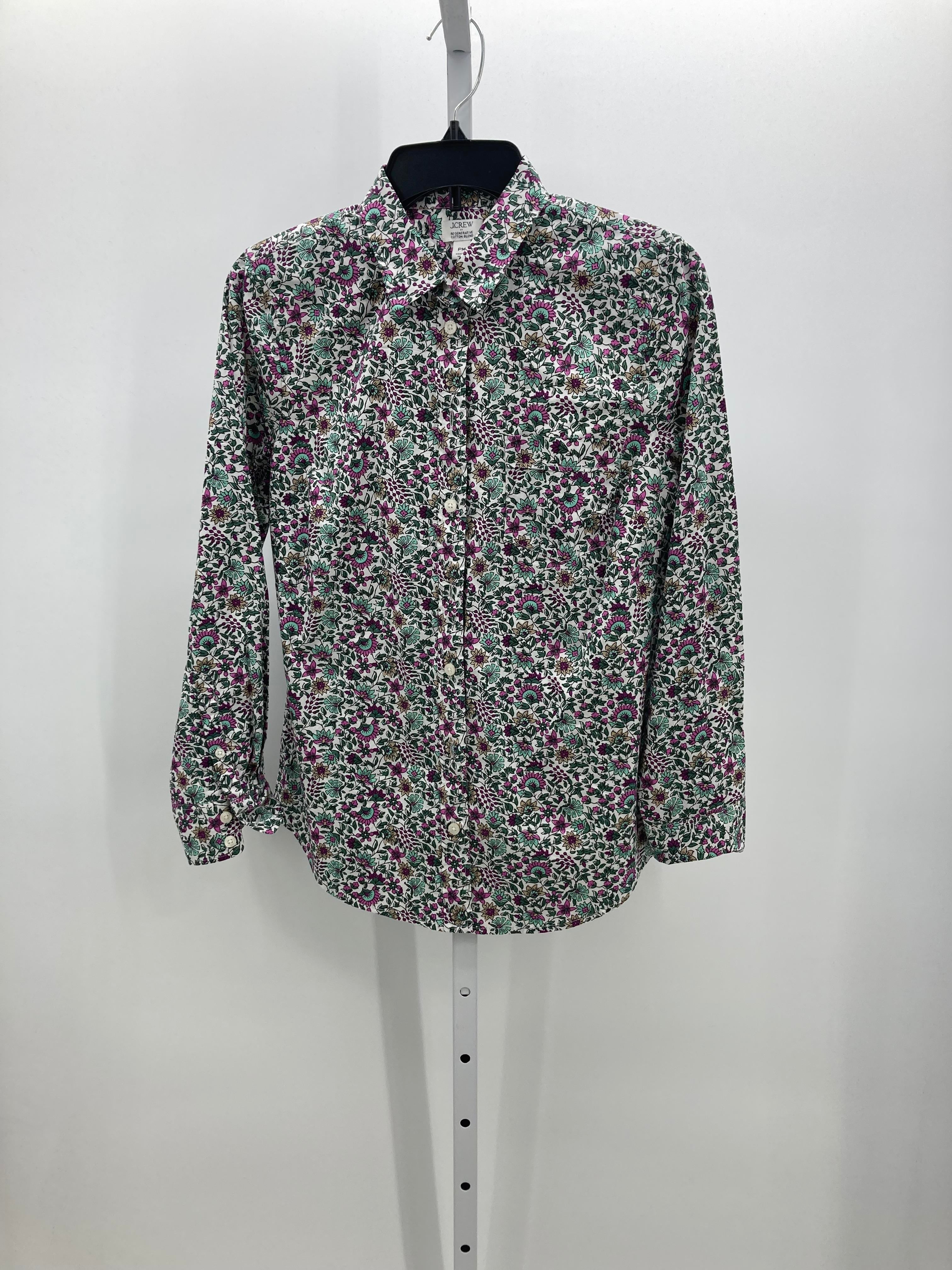 J. Crew Size Medium Petite Petite Long Sleeve Shirt