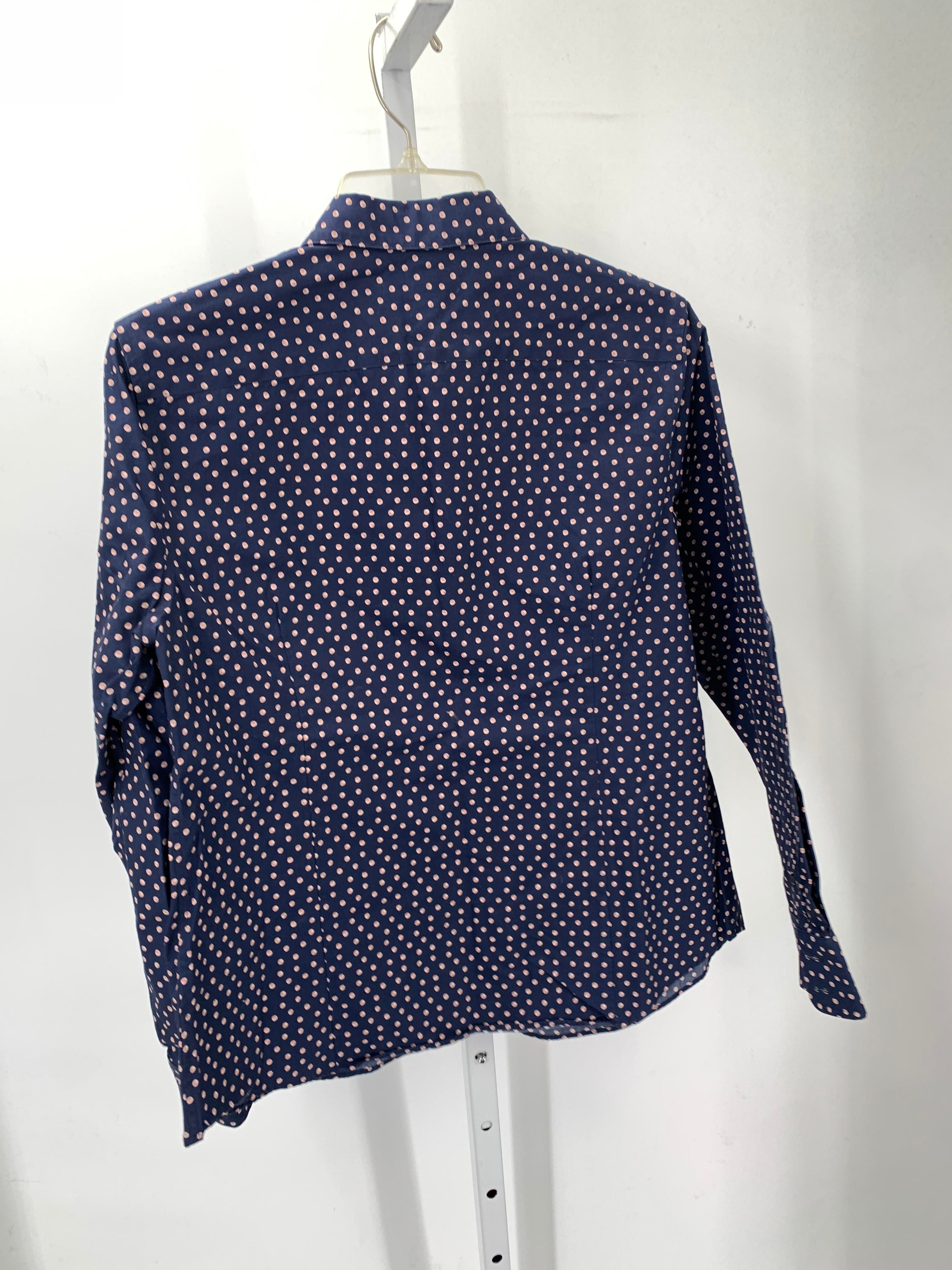 Lands End Size 12 Petite Petite Long Sleeve Shirt