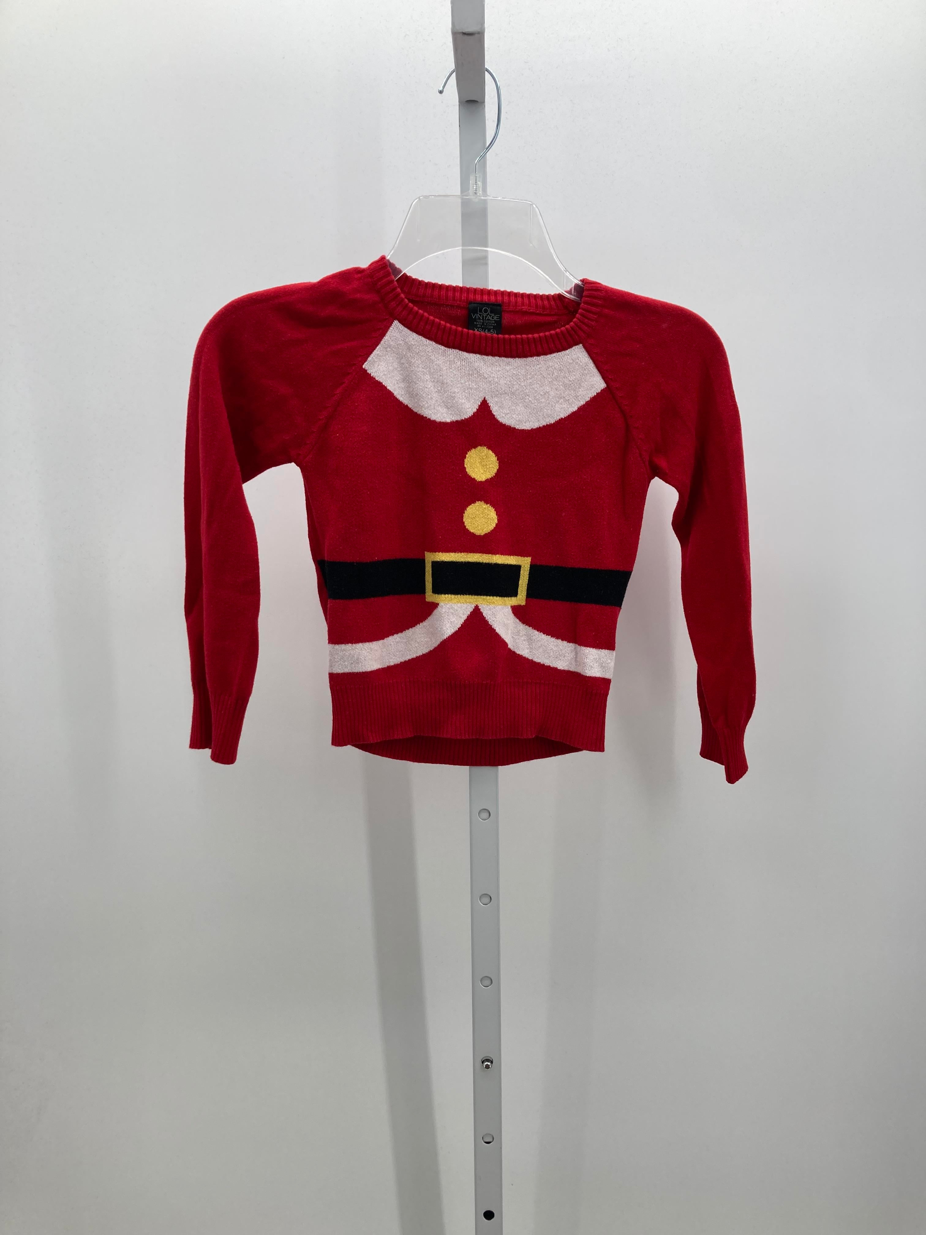 LONG SLV SWEATER SANTA
