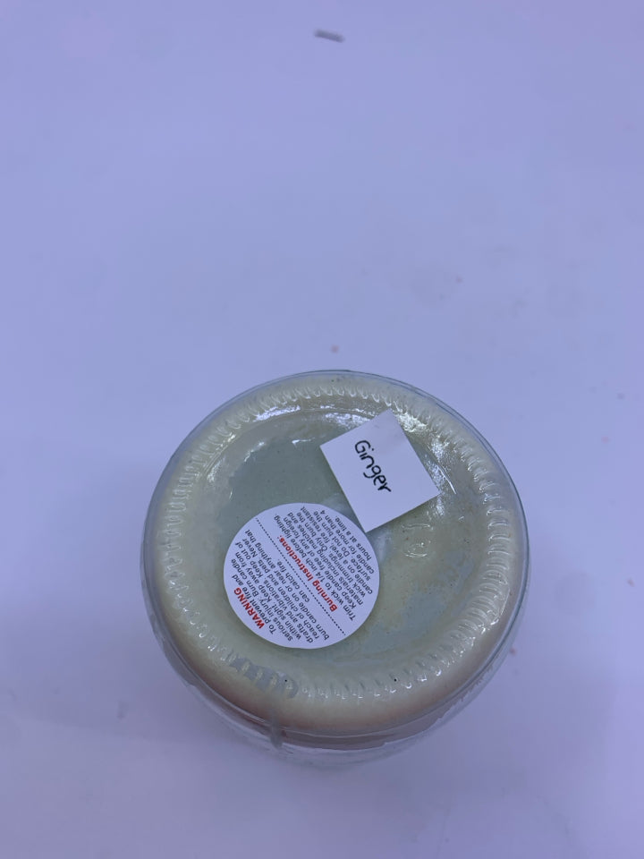 SMALL SOY WAX CANDLE IN JAR- GINGER