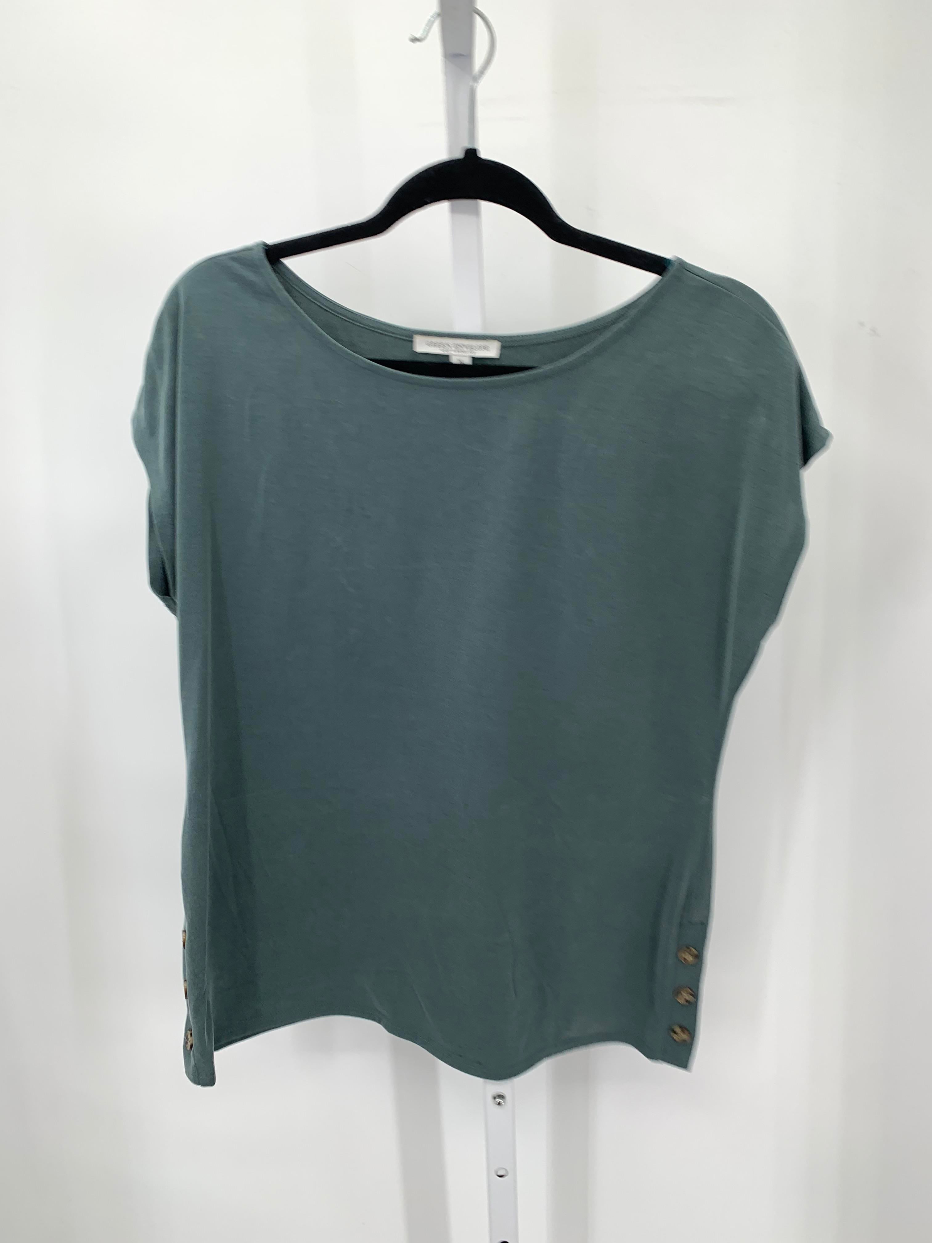 Green Envelope Size Medium Misses Short Sleeve Shirt