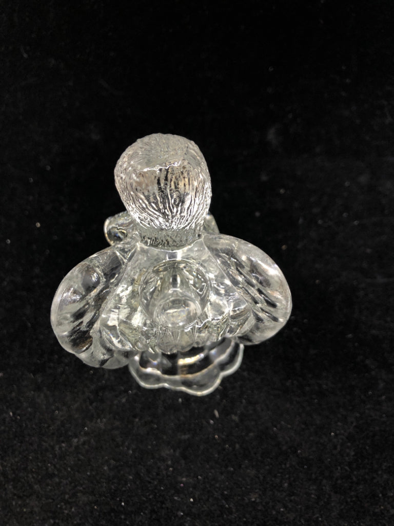 GLASS ANGEL FIGURINE.